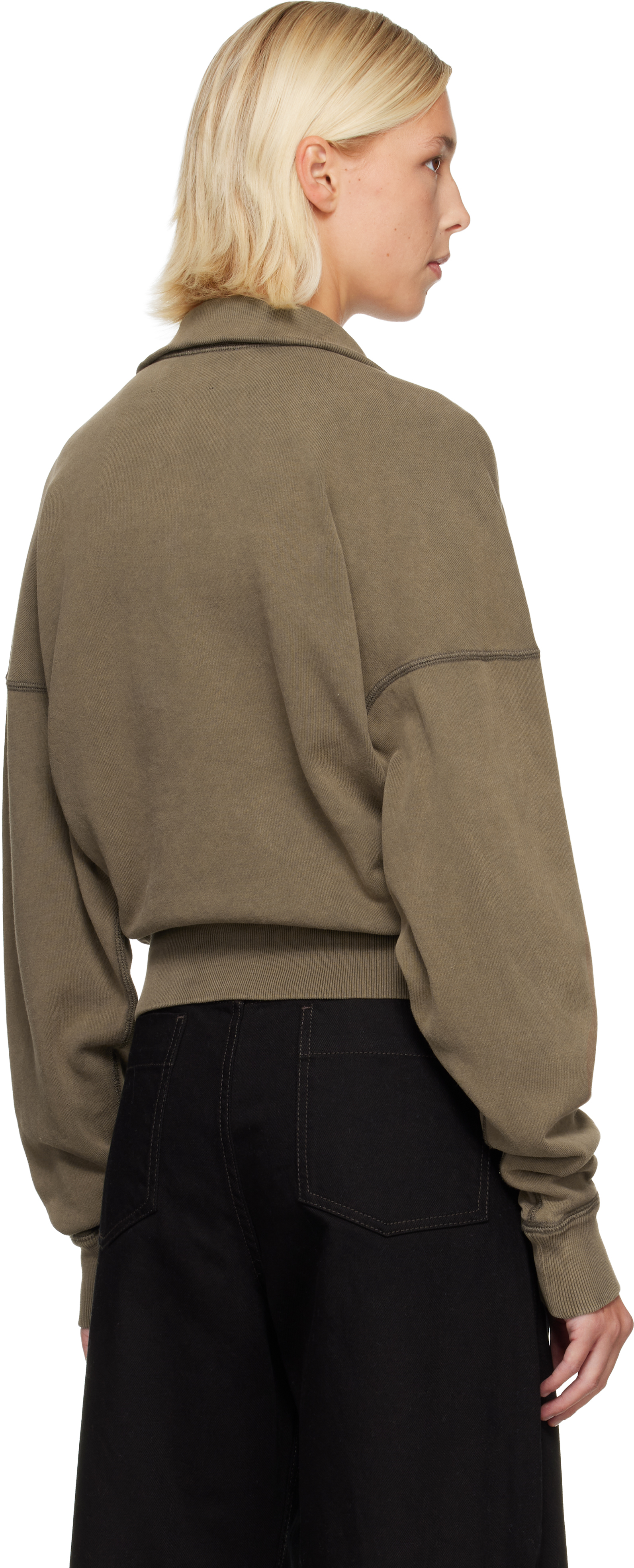 Isabel Marant Étoile Khaki Ross Sweatshirt In Brown