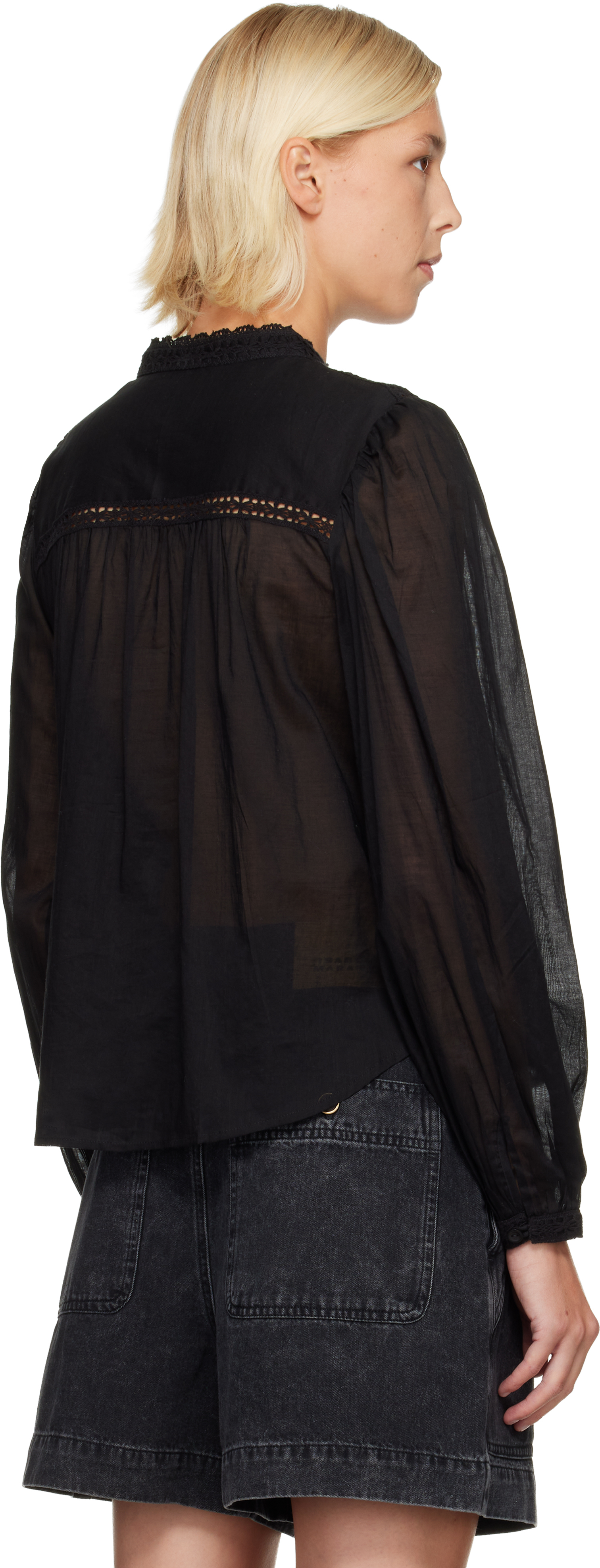 Isabel Marant Étoile Black Grecie Blouse In Black
