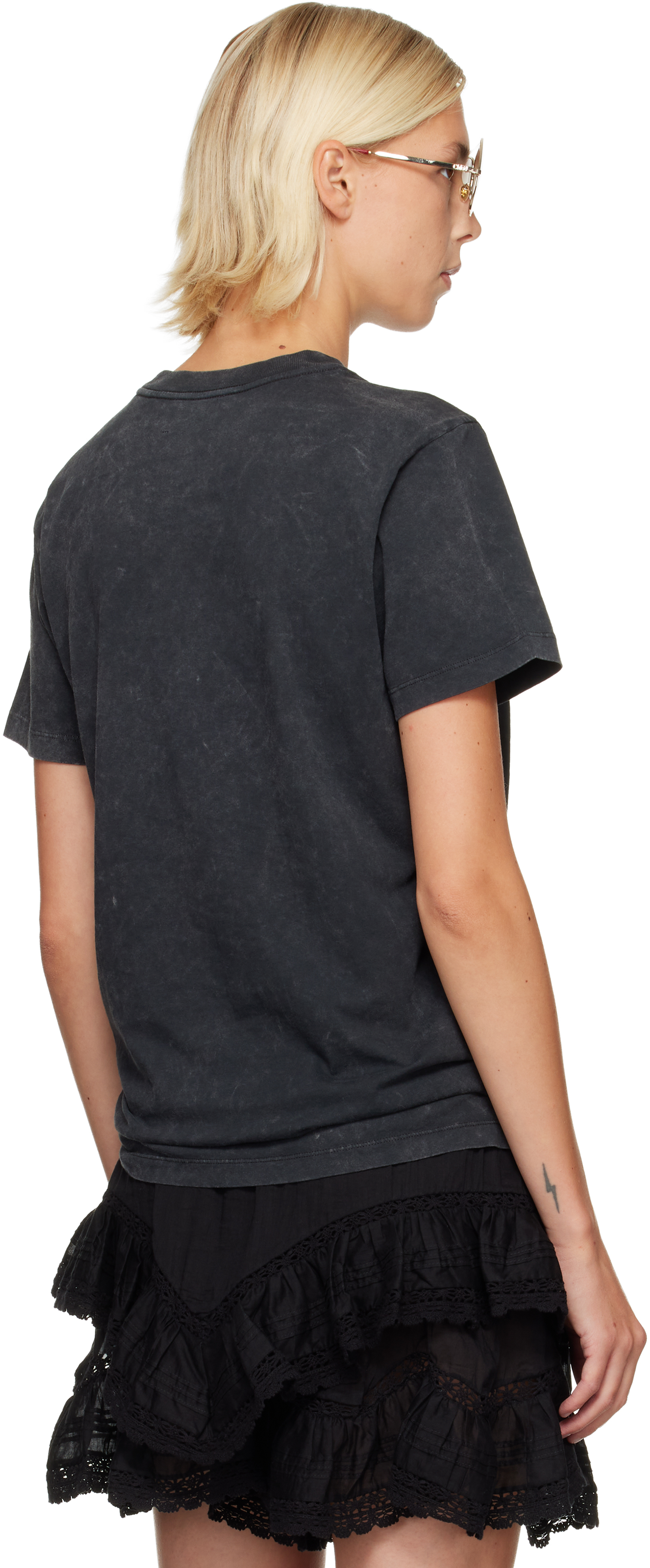 Isabel Marant Étoile Black Zoeline T-shirt In Black