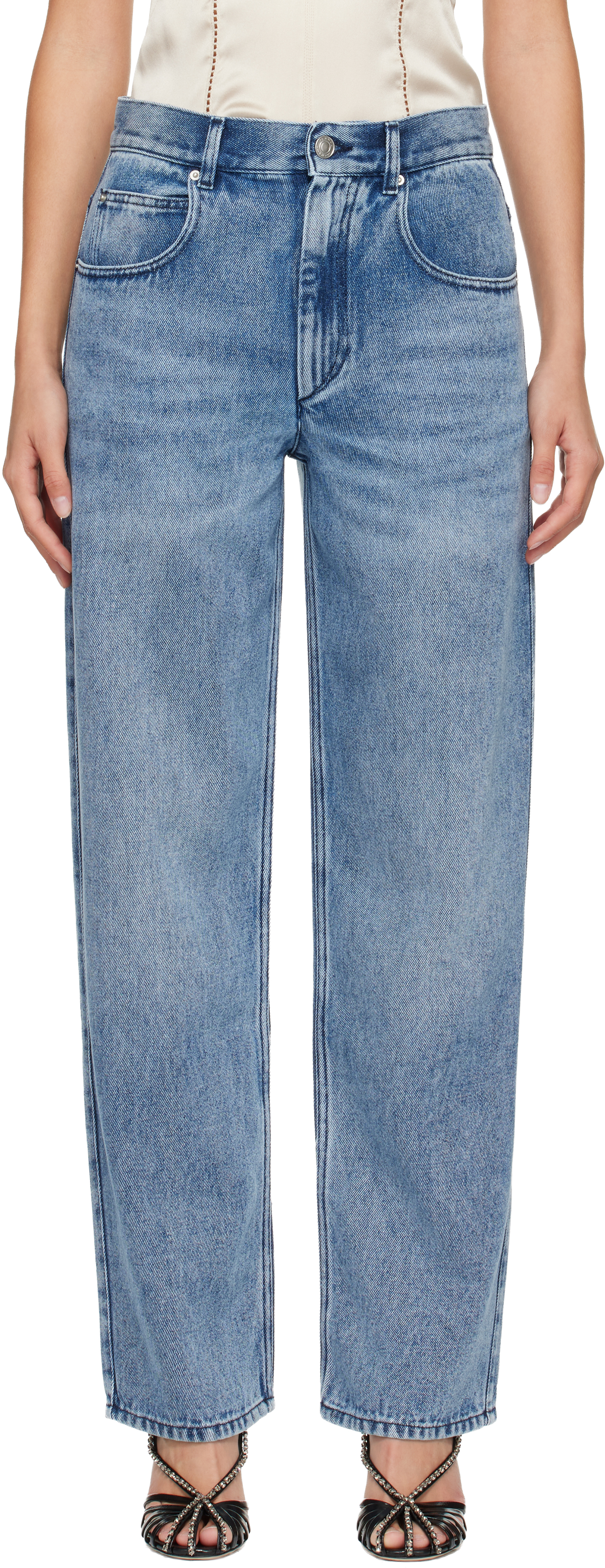 Isabel Marant Blue Jenny Jeans In Blue