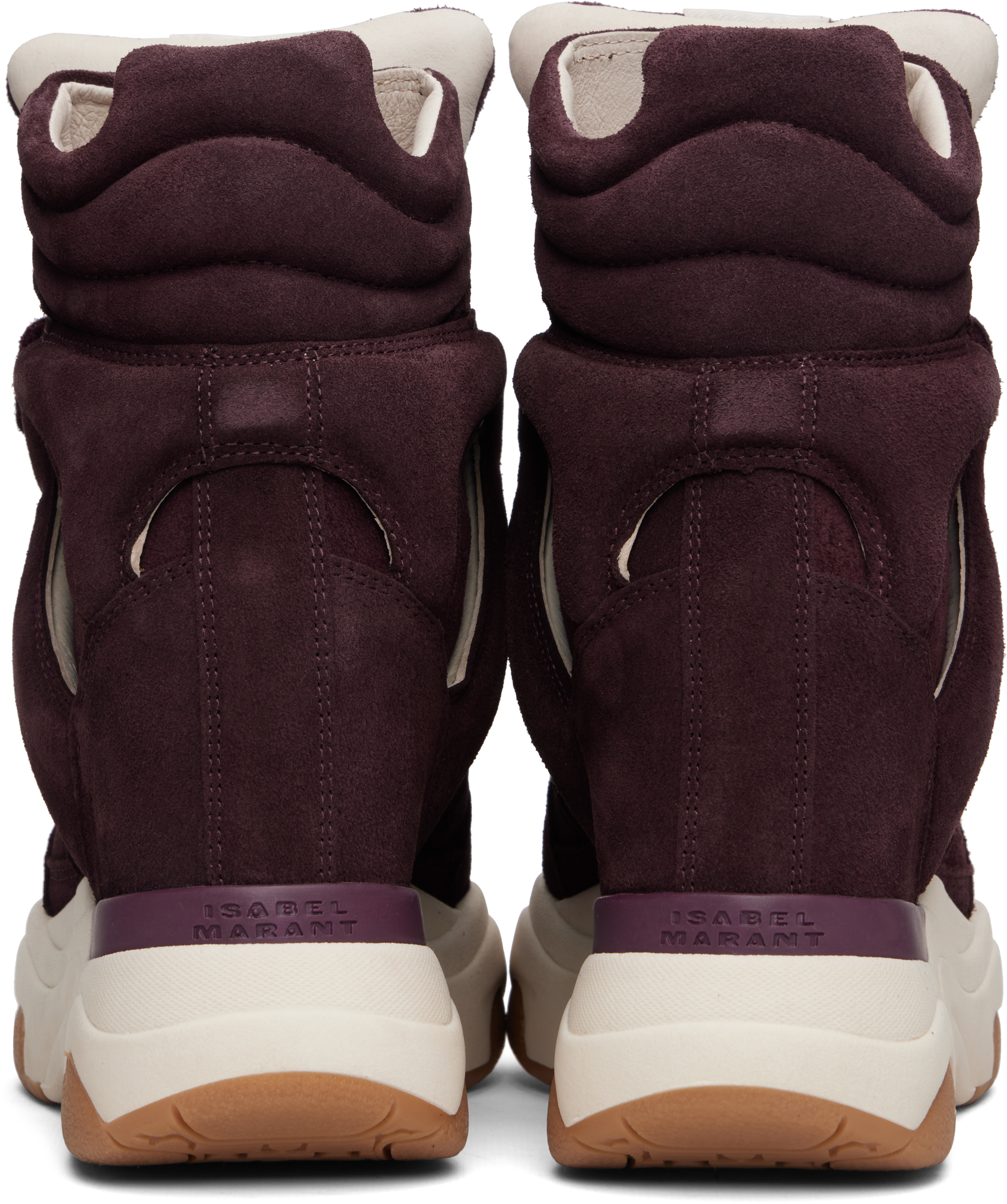 Isabel Marant Burgundy Balskee Sneakers In Burgundy