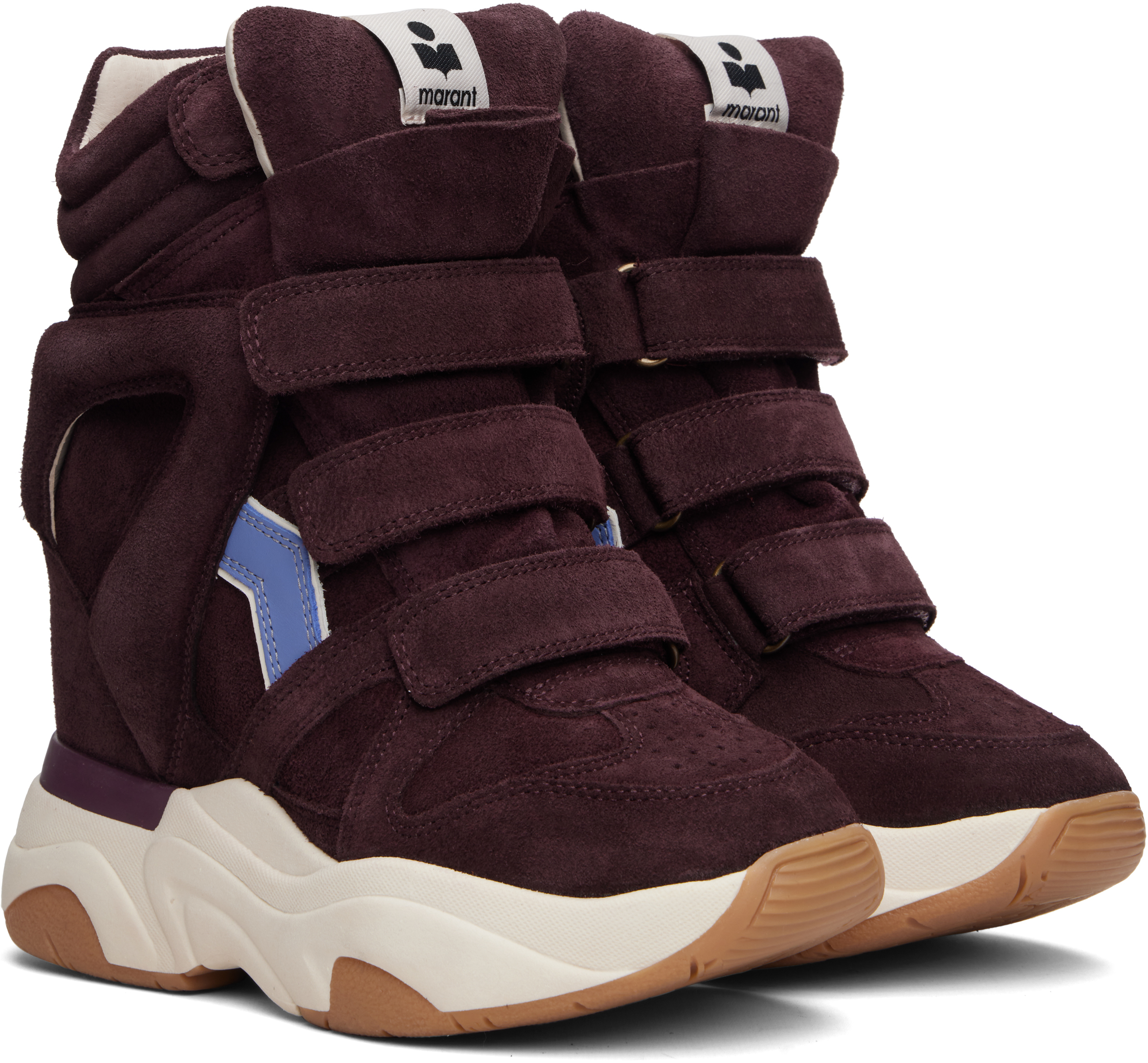 Isabel Marant Burgundy Balskee Sneakers In Burgundy