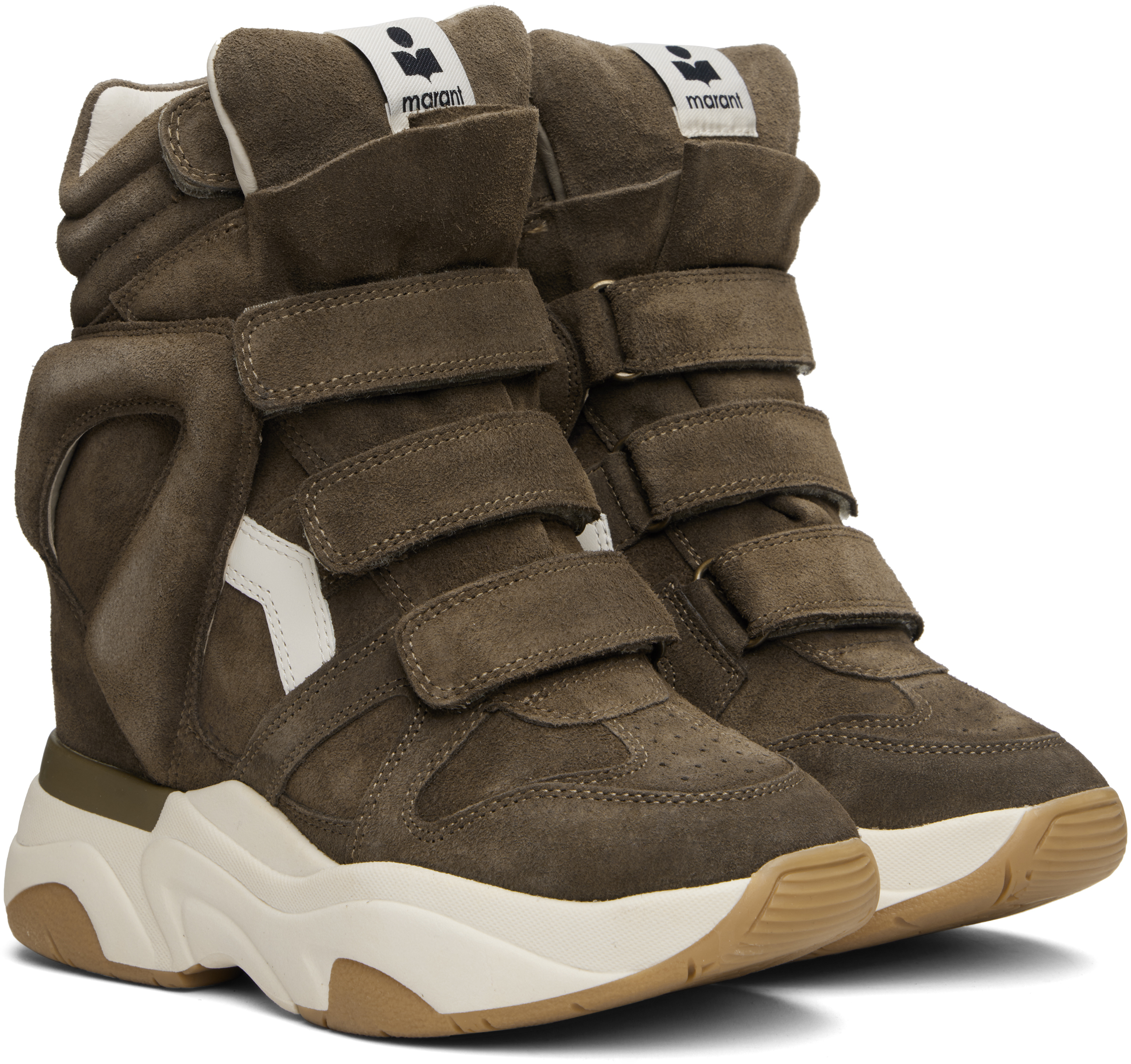 Isabel Marant Balskee High-top Sneakers In Green