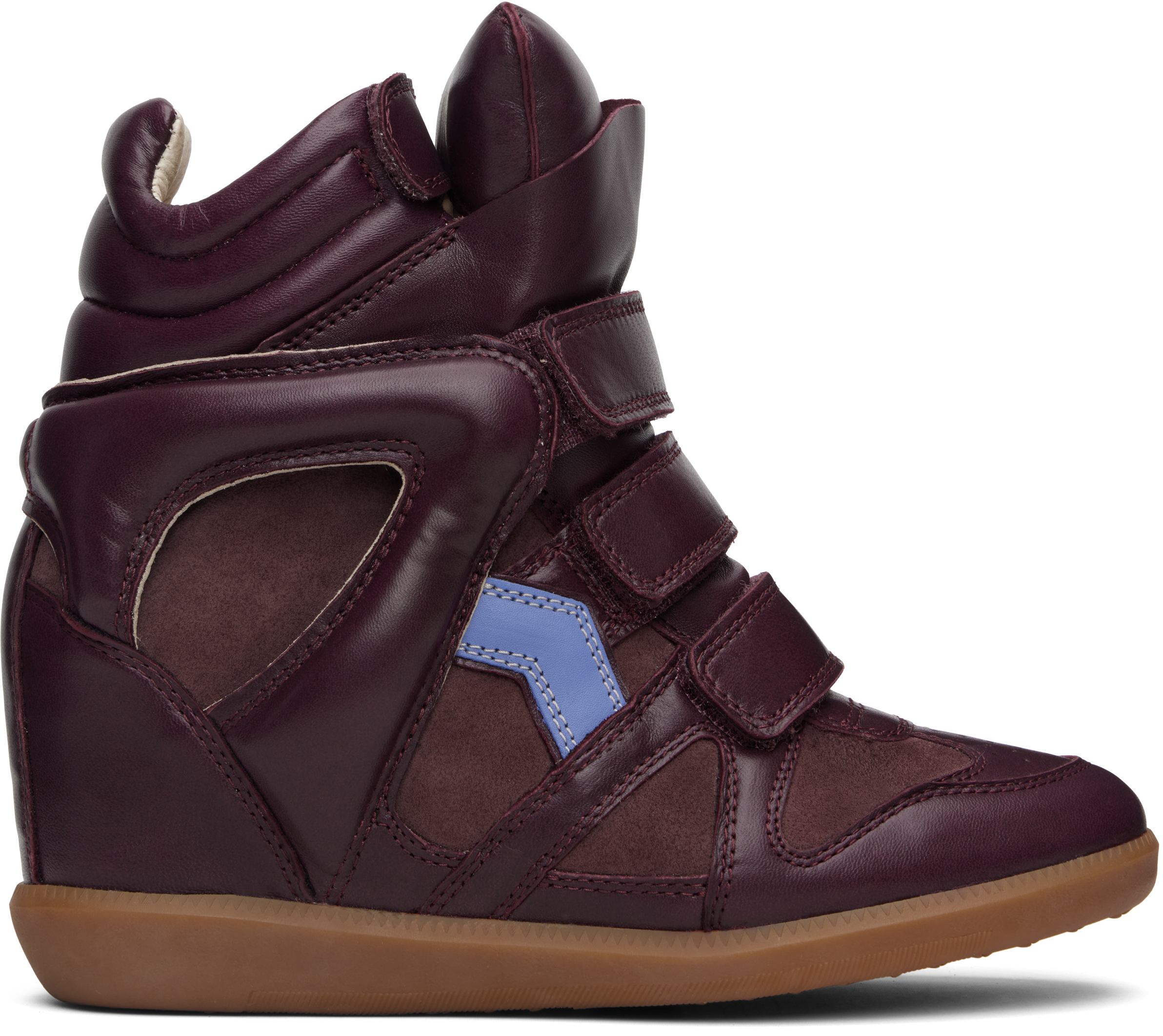 Isabel Marant Burgundy Bekett Sneakers In Burgundy