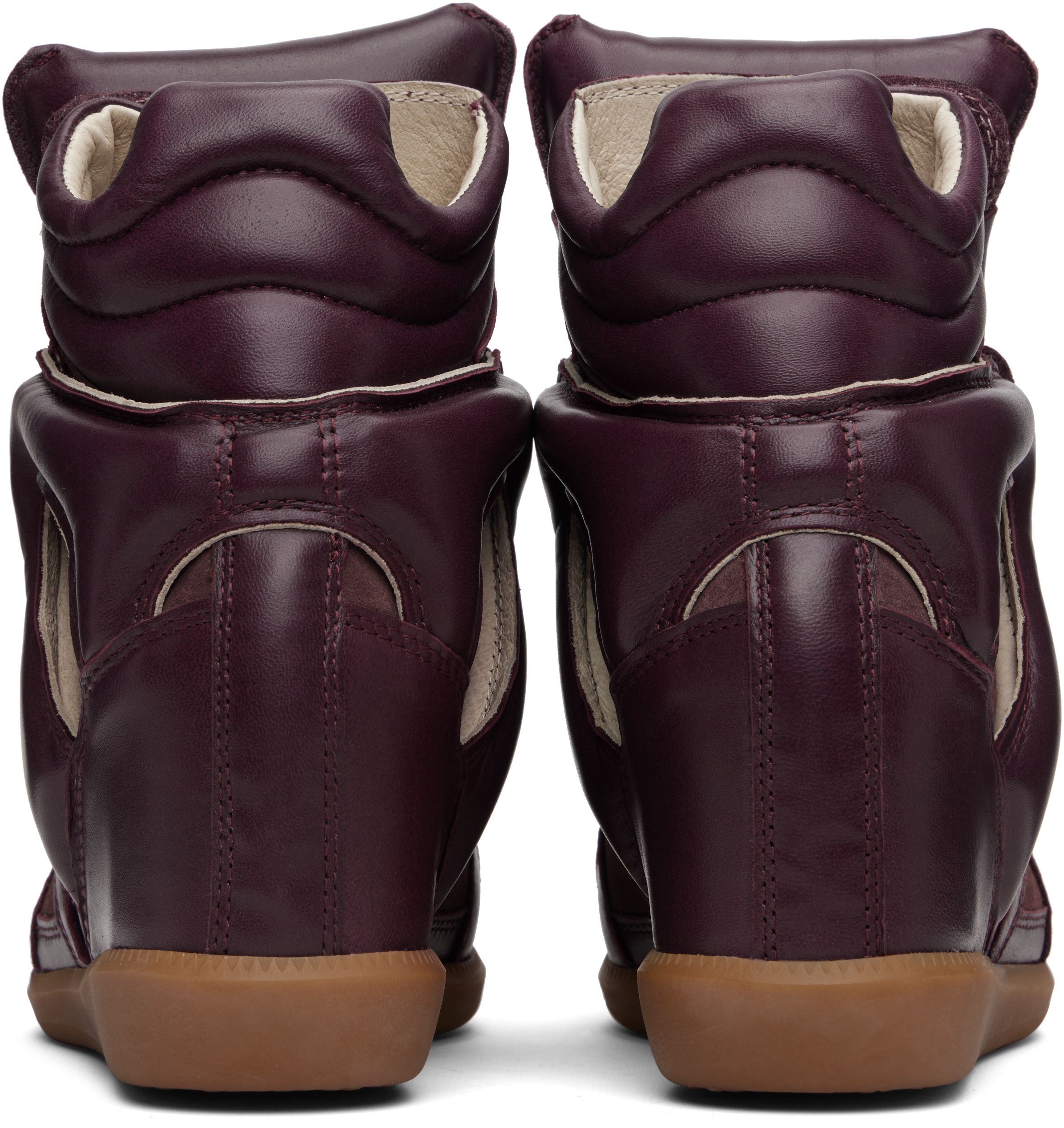 Isabel Marant Burgundy Bekett Sneakers In Burgundy
