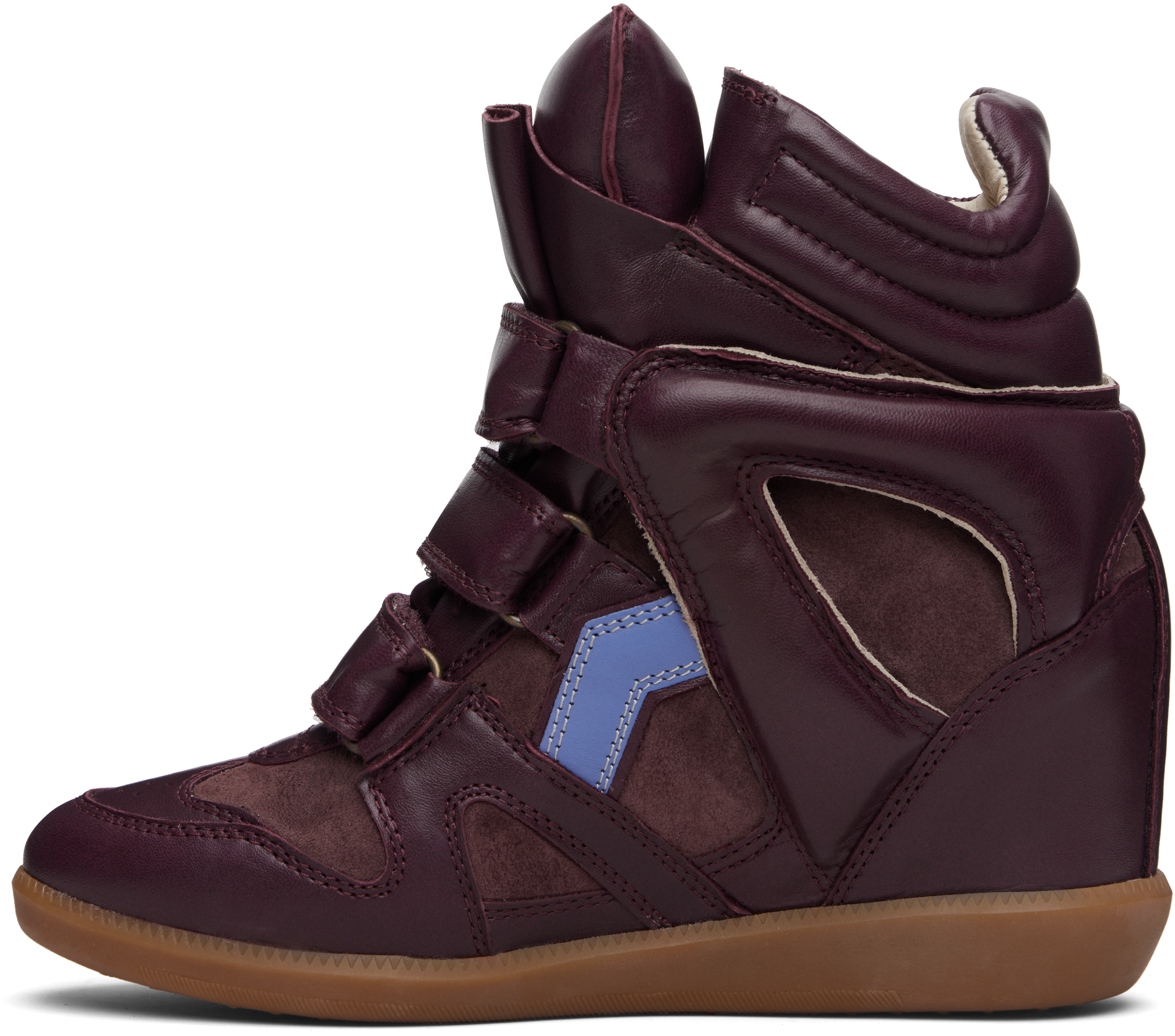 Isabel Marant Burgundy Bekett Sneakers In Burgundy