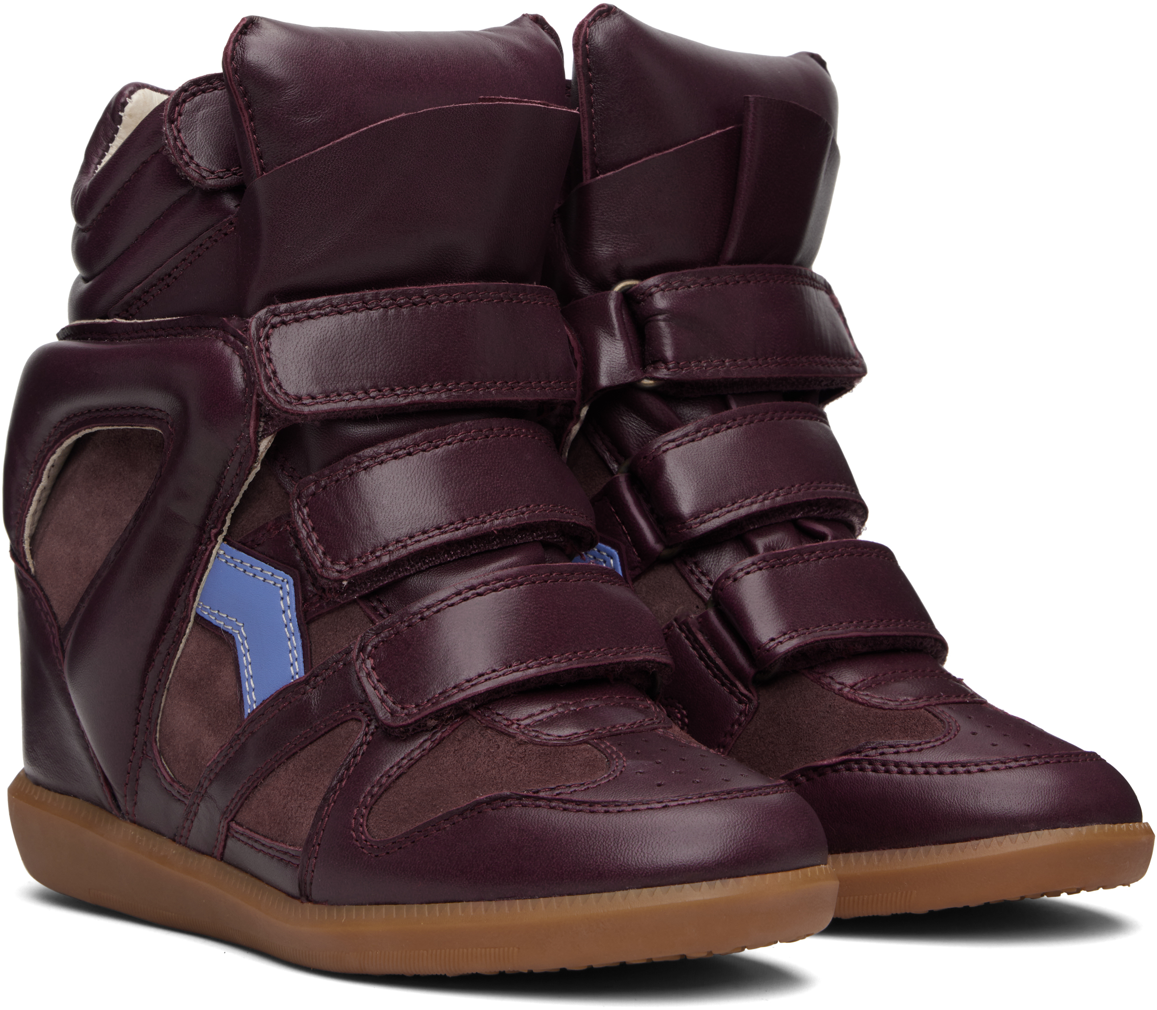 Isabel Marant Burgundy Bekett Sneakers In Burgundy