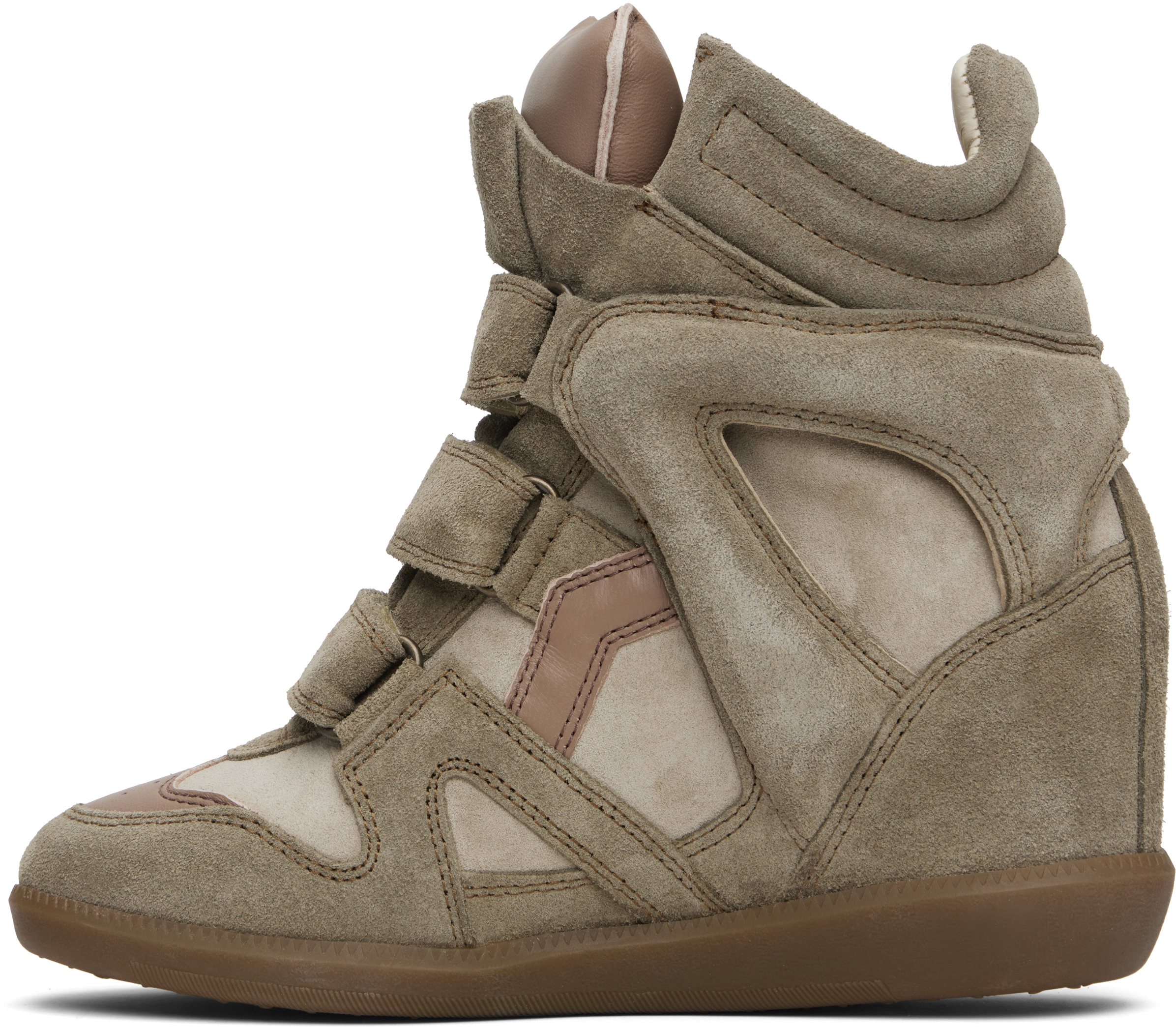 Isabel Marant Taupe Bekett Sneakers In Brown