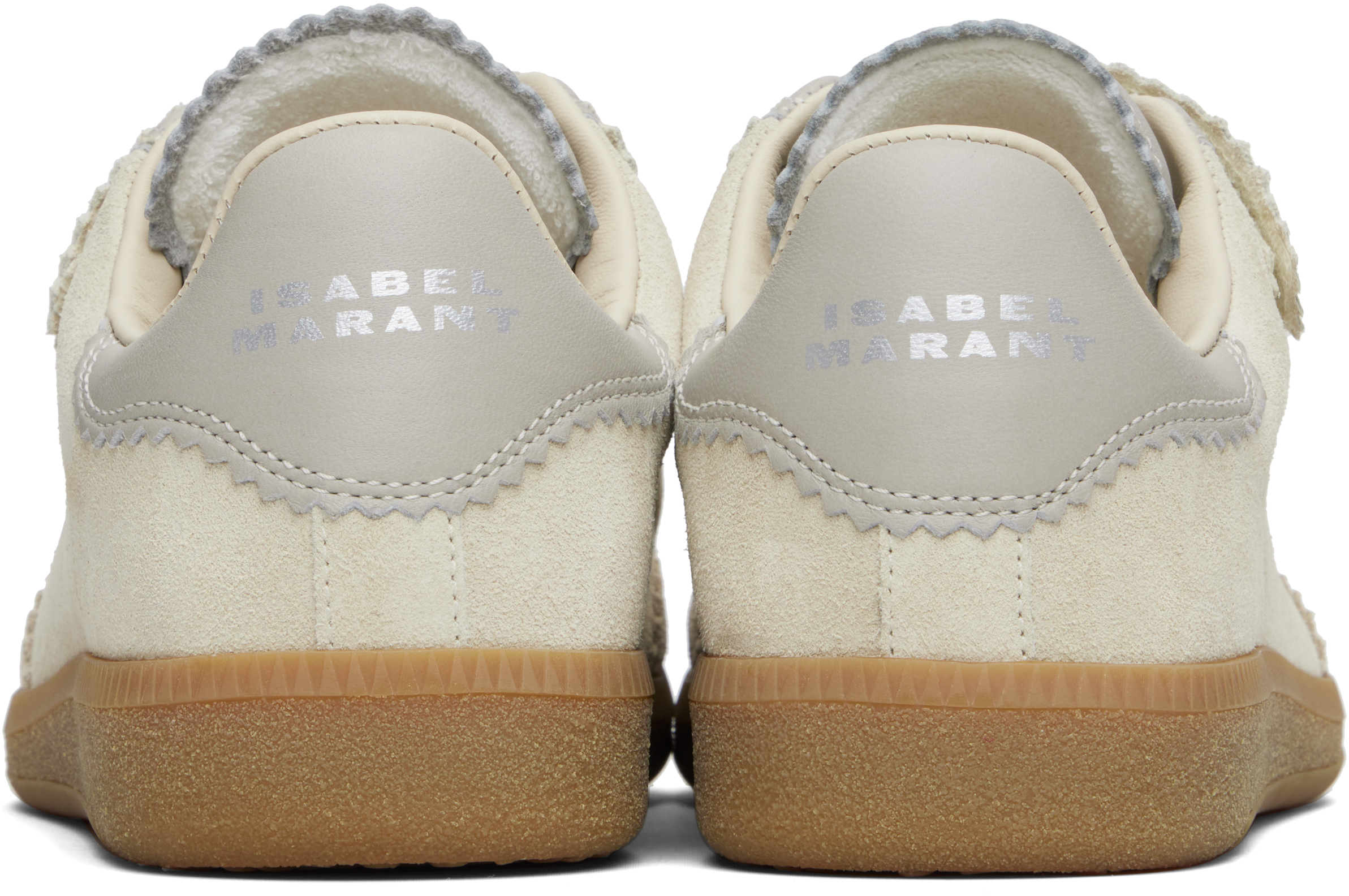 Isabel Marant Beige Beth Sneakers In White