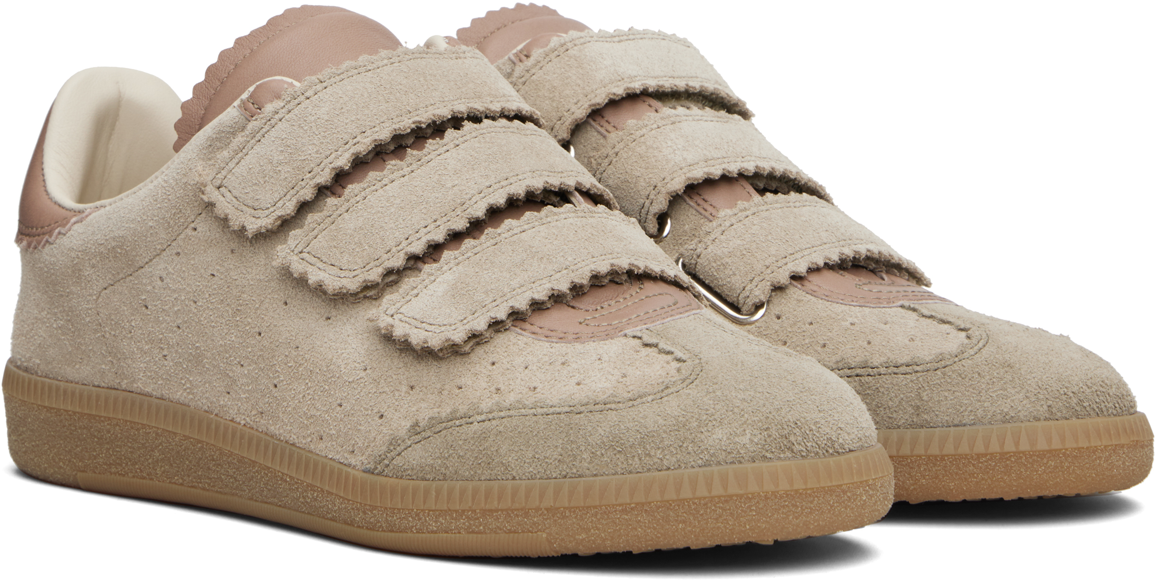 Isabel Marant Taupe Beth Sneakers In Brown