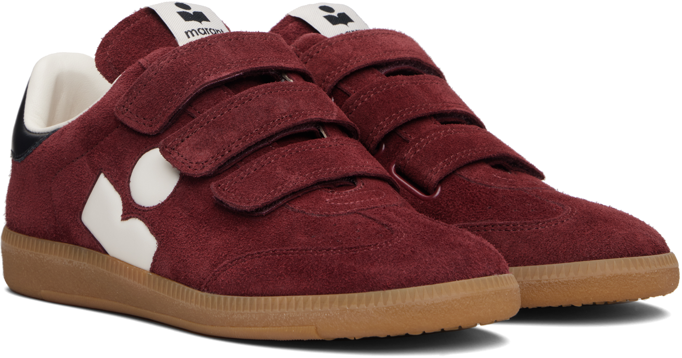 Isabel Marant Burgundy Beth Sneakers In Burgundy