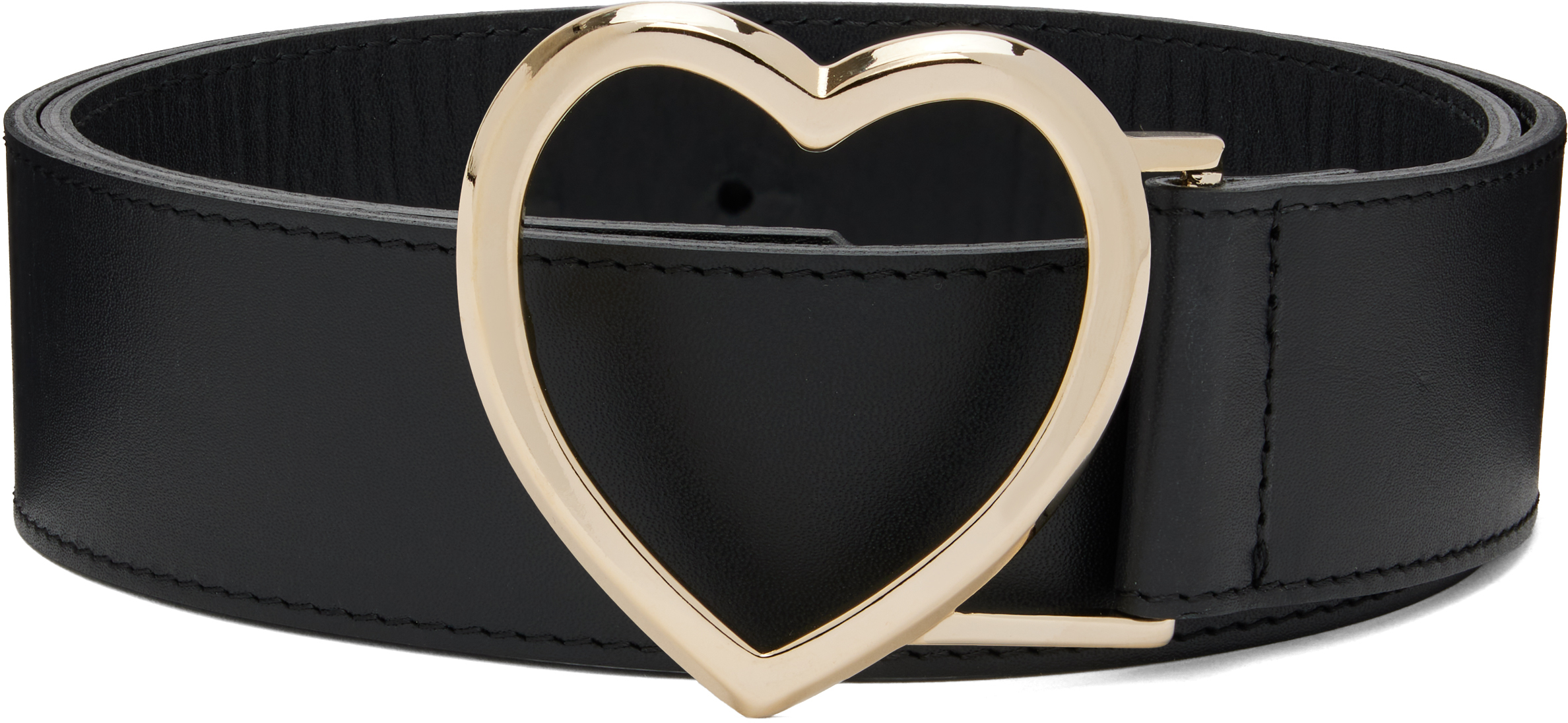 Ernest W Baker Black Heart Belt In Black