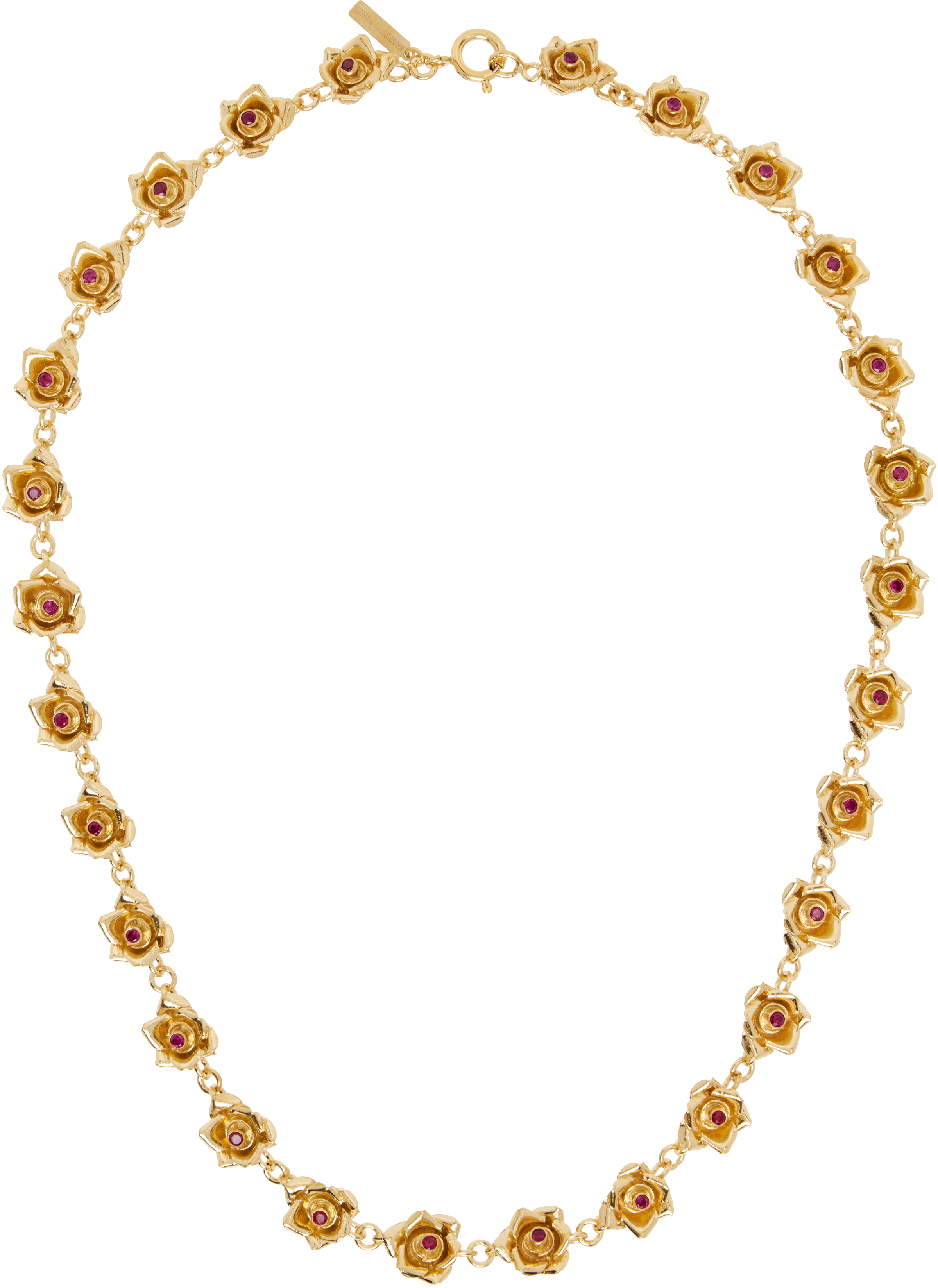 Ernest W Baker Rose Necklace In Gold