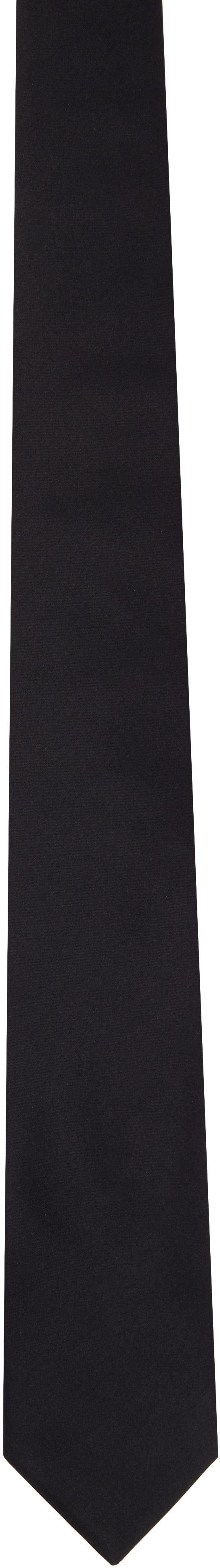 Black Satin Tie