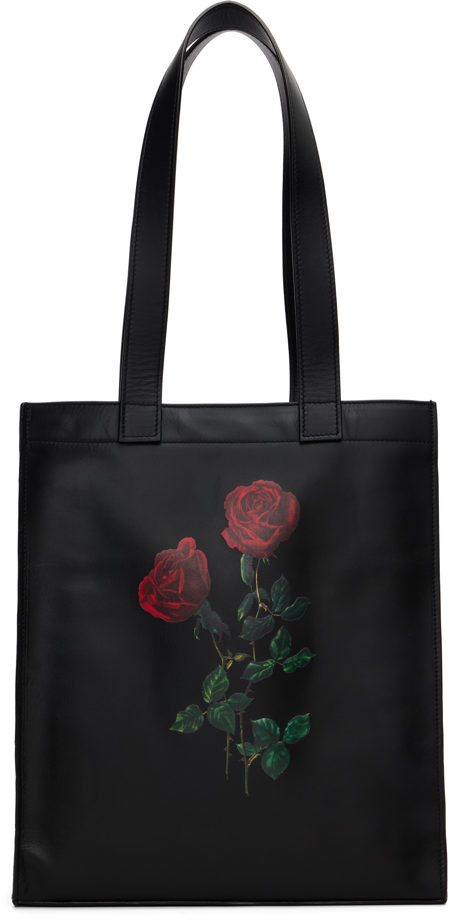 Ernest W Baker Black Rose Print Tote