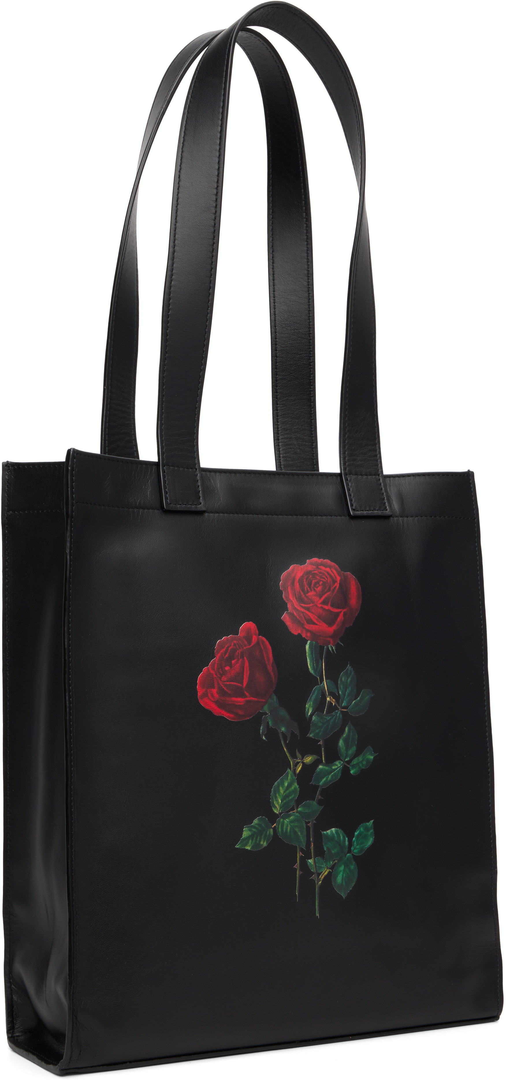 Ernest W Baker Black Rose Print Tote
