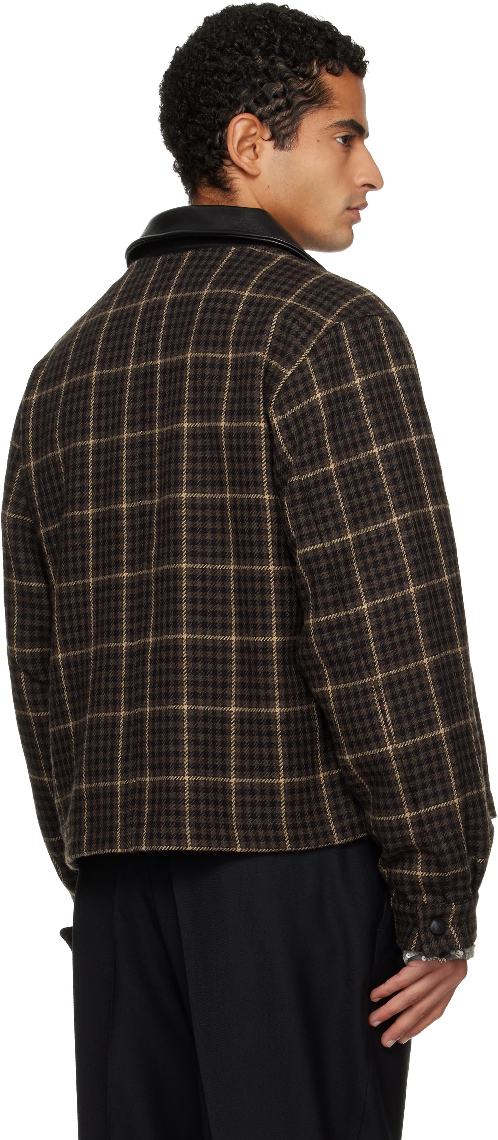 Ernest W Baker Brown Utility Jacket In Brown