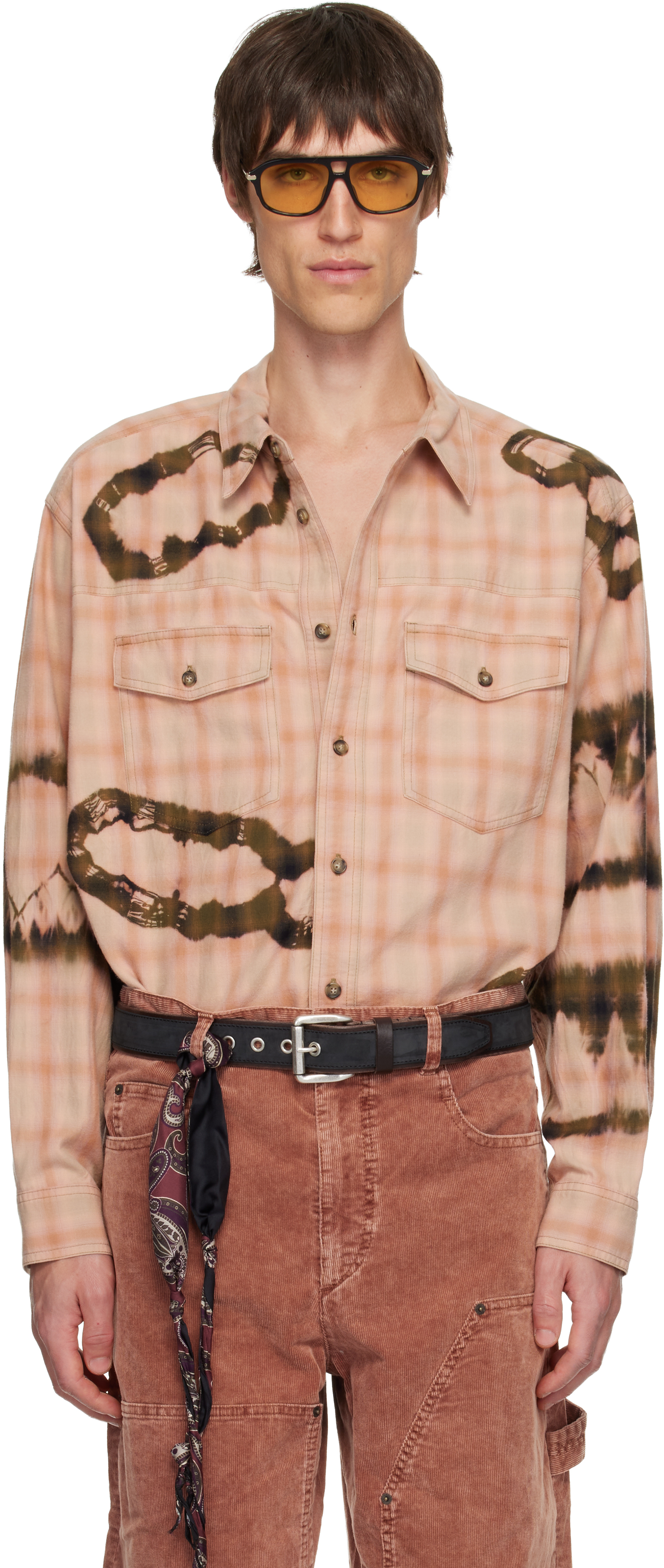 Isabel Marant Pink Suli Shirt In Multi