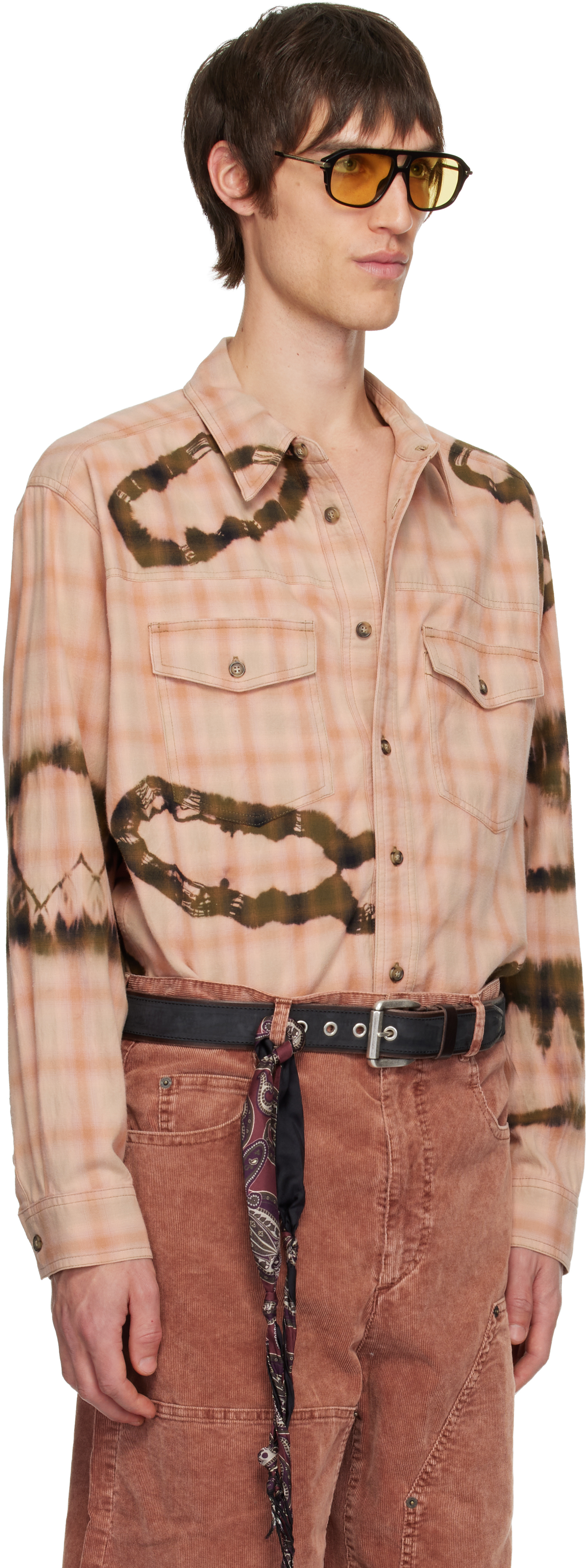 Isabel Marant Pink Suli Shirt In Multi