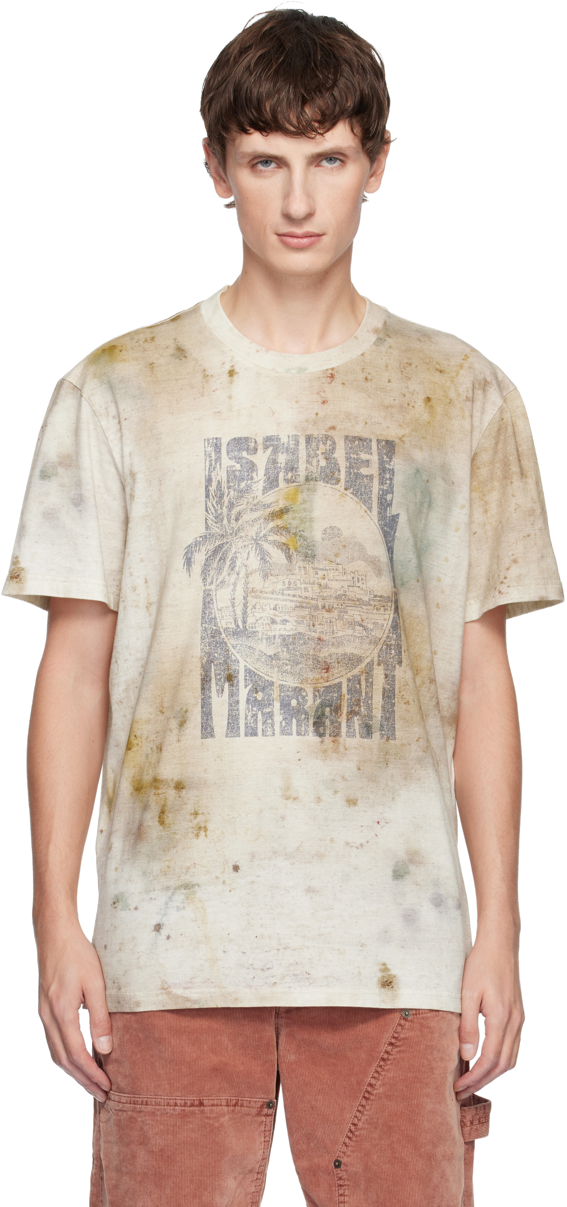 Isabel Marant Multicolor Honore T-shirt In Neutral