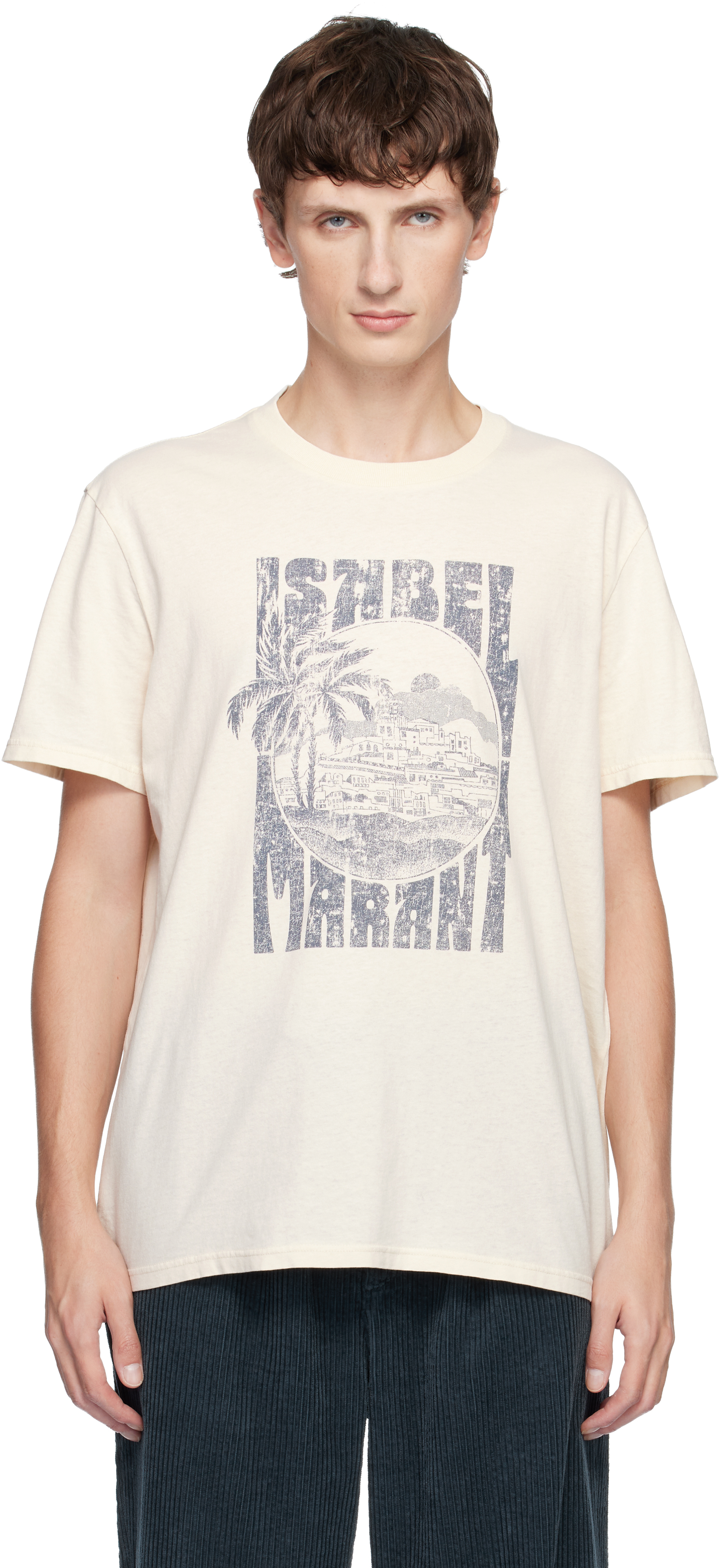 Isabel Marant Beige Honore T-shirt In White