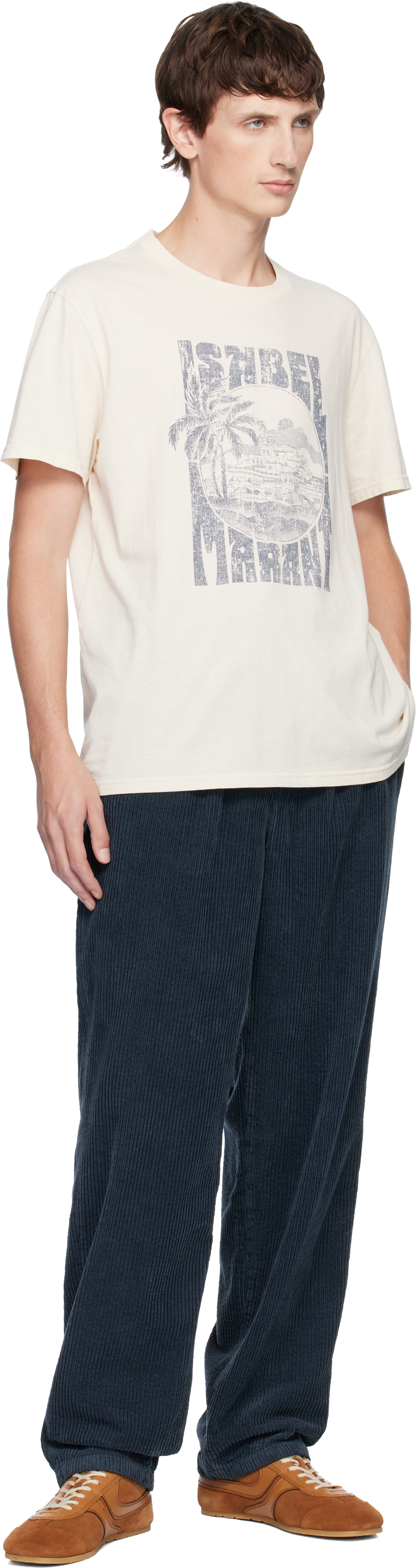 Isabel Marant Beige Honore T-shirt In White