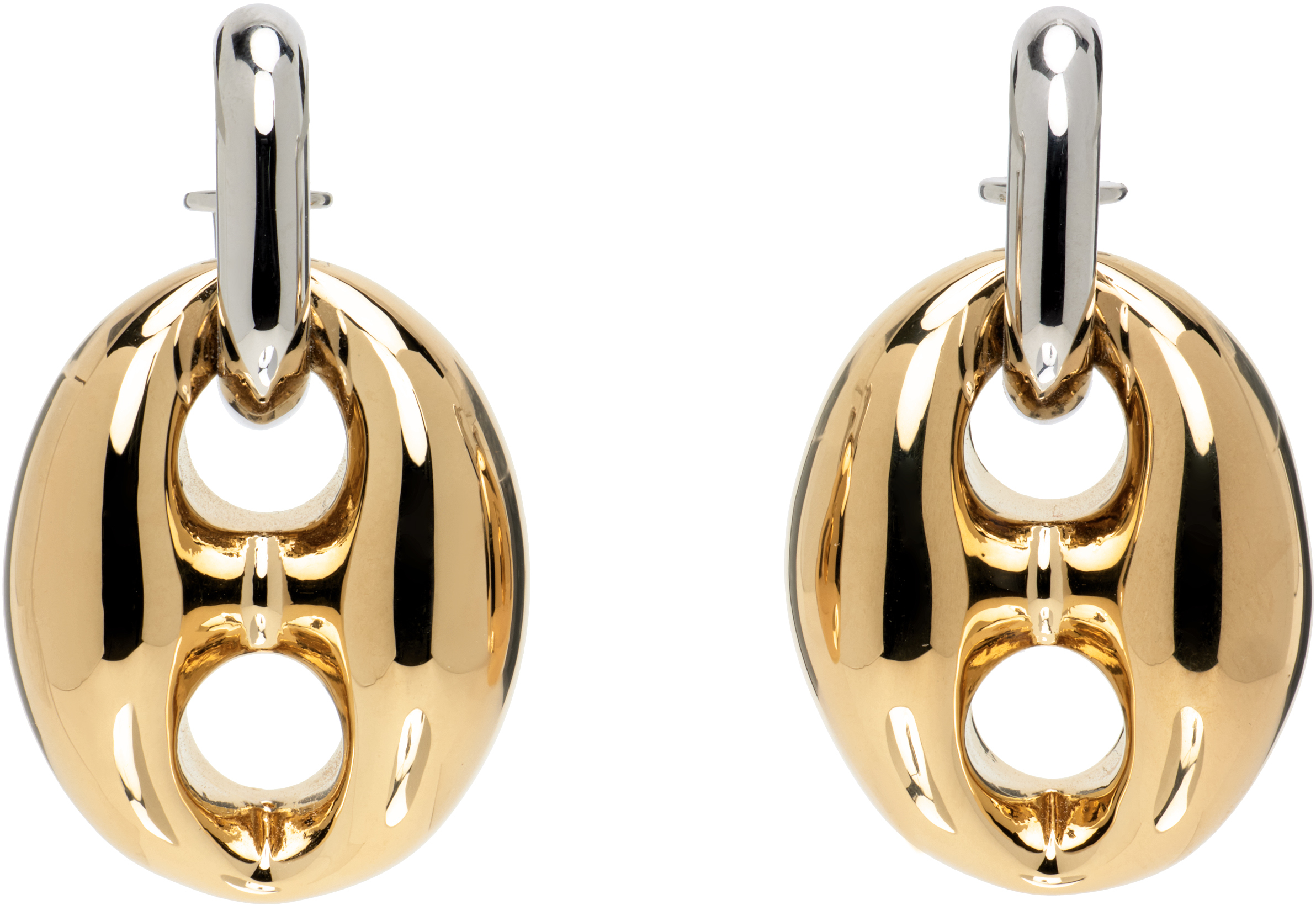 【関税込み】Rabanne Eight Chunky ピアス Rabanne Eight ピアス | シルバートーン | FARFETCH JP