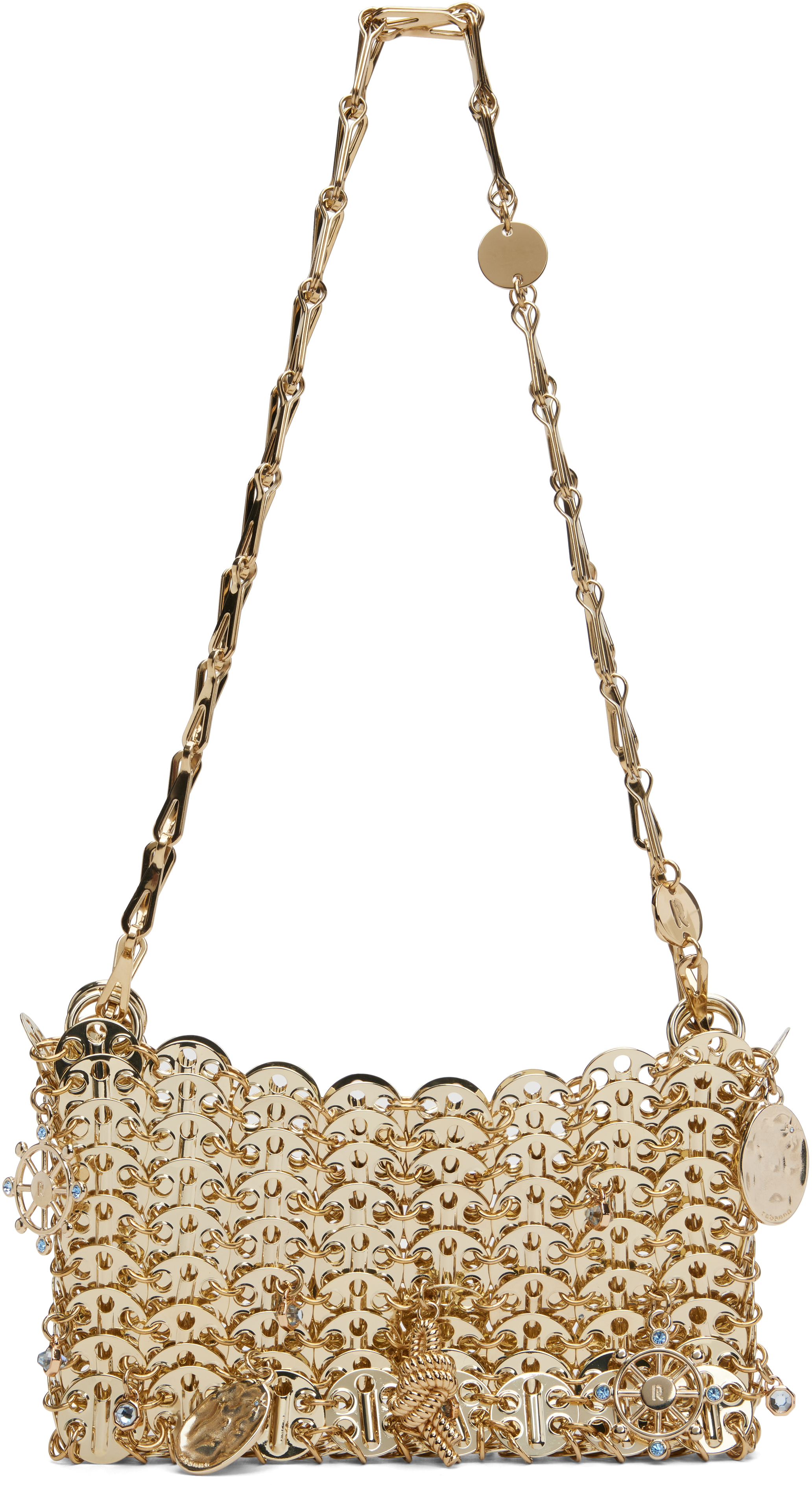 【関税込み】Shoulder Bag - Rabanne - l - Gold ICONIC gold nano 1969 Bag | Rabanne