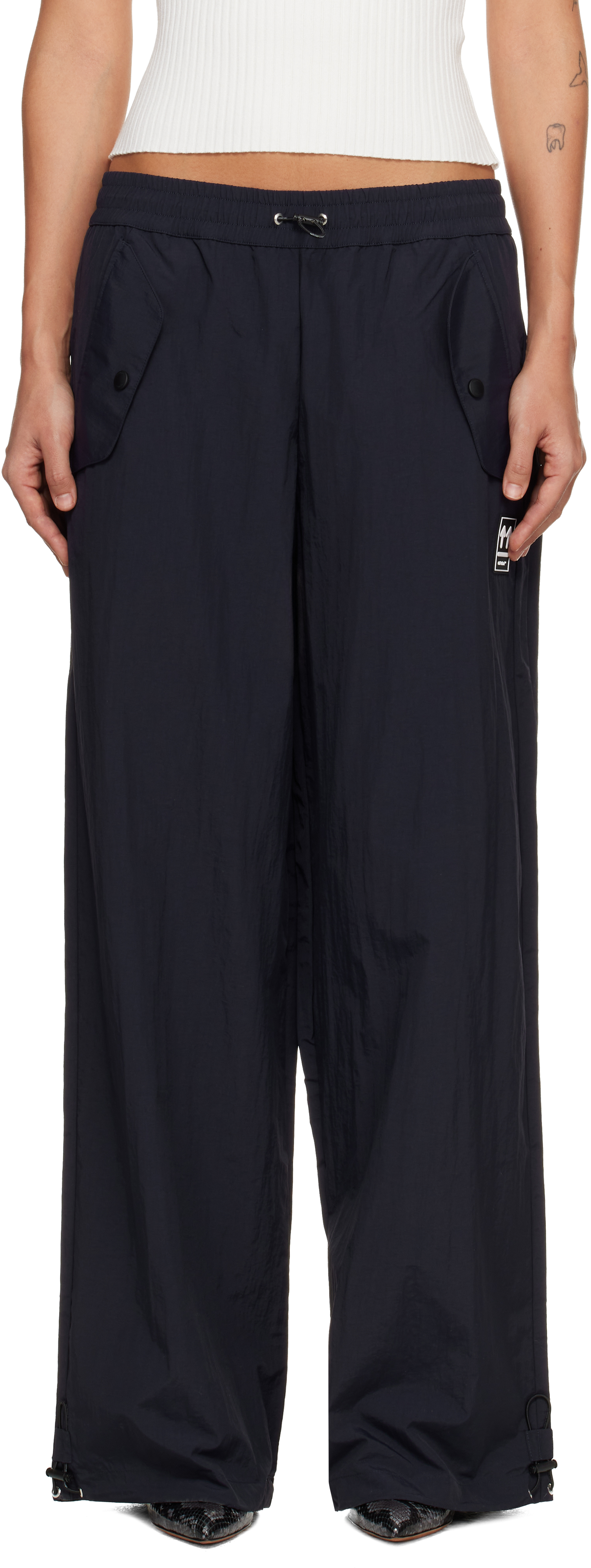 Off-White Black Active Double Arrow Nylon Track Pants