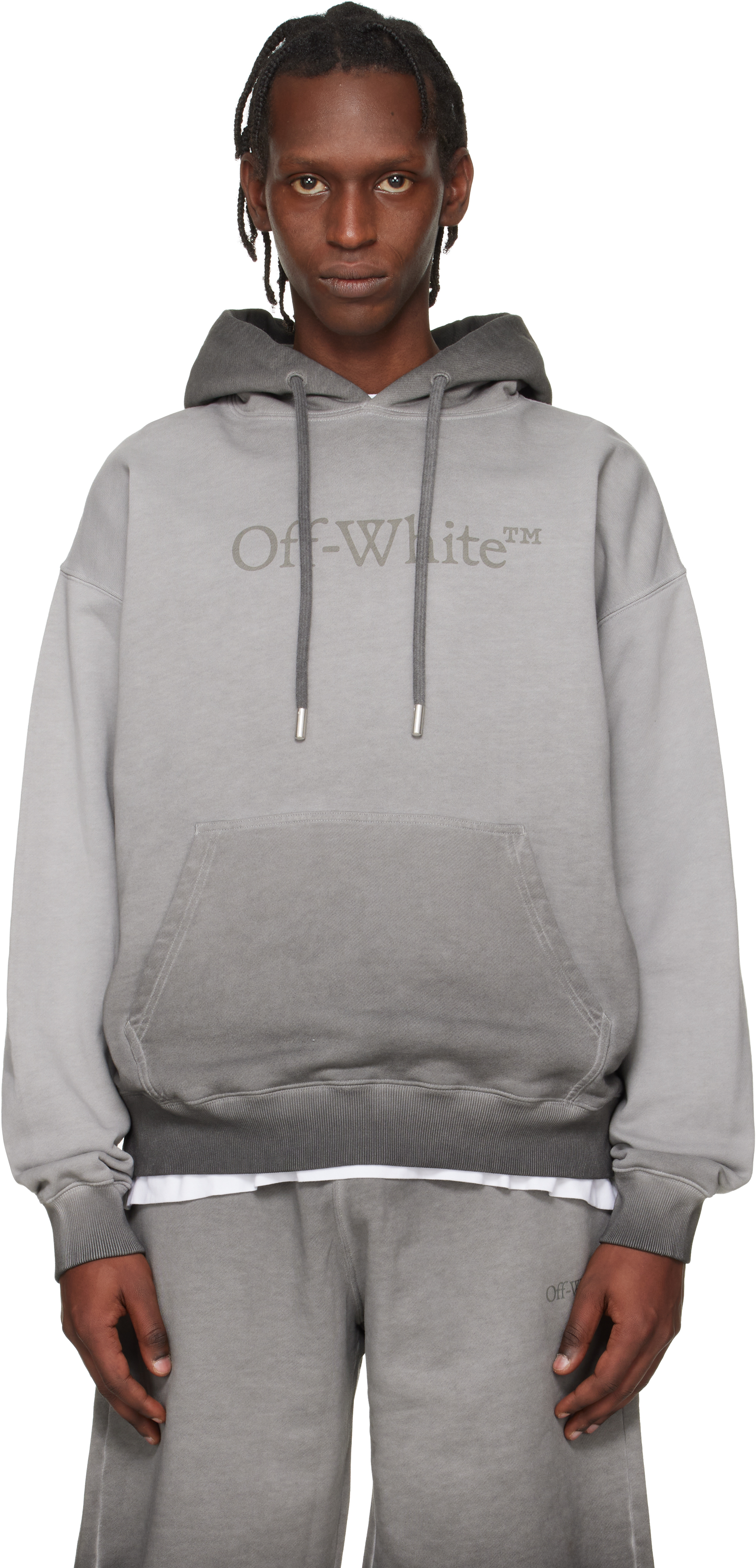 Gray Laundry Skate Hoodie by Off-White on Sale