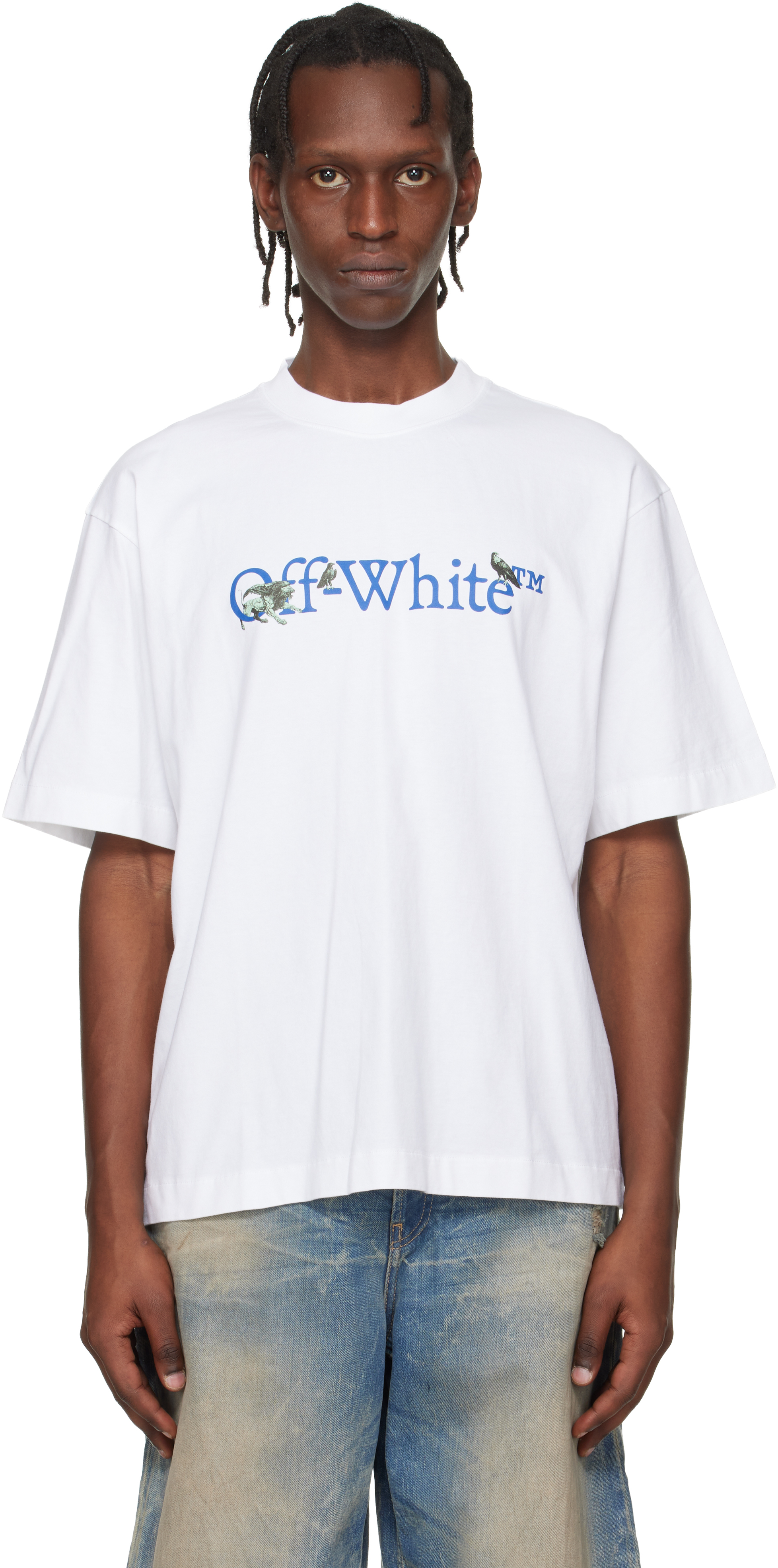 Off-Whiteのホワイト Grifon Arrow Skate Tシャツがセール中