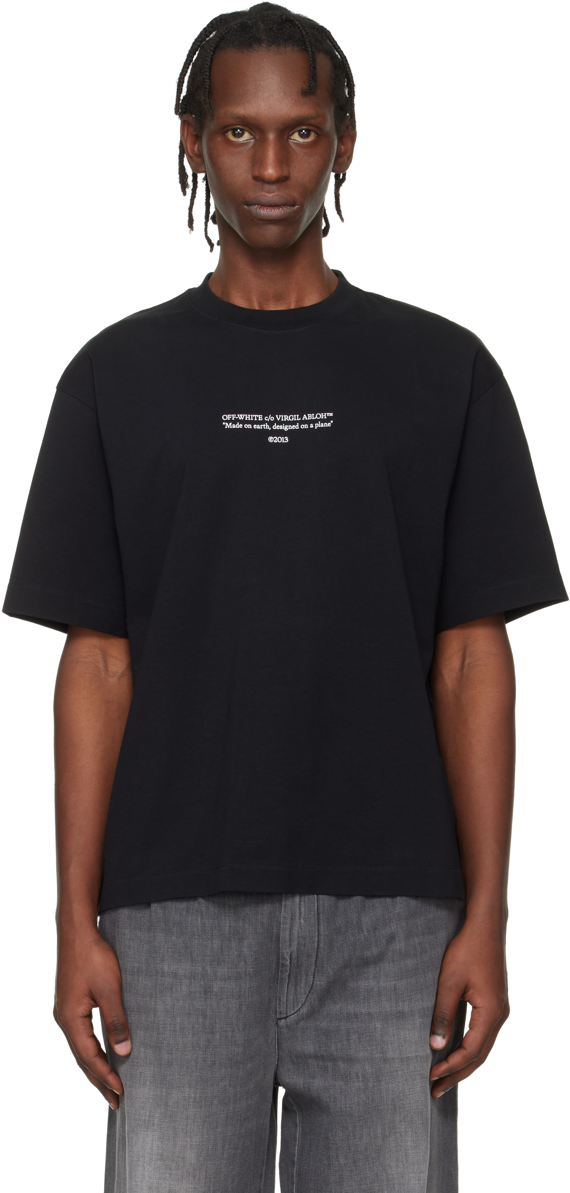 Off-Whiteのブラック Statement Skate Tシャツがセール中