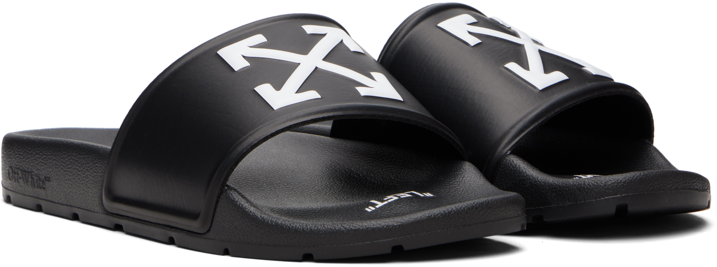 Off-white Black Arrow Slides In Multi