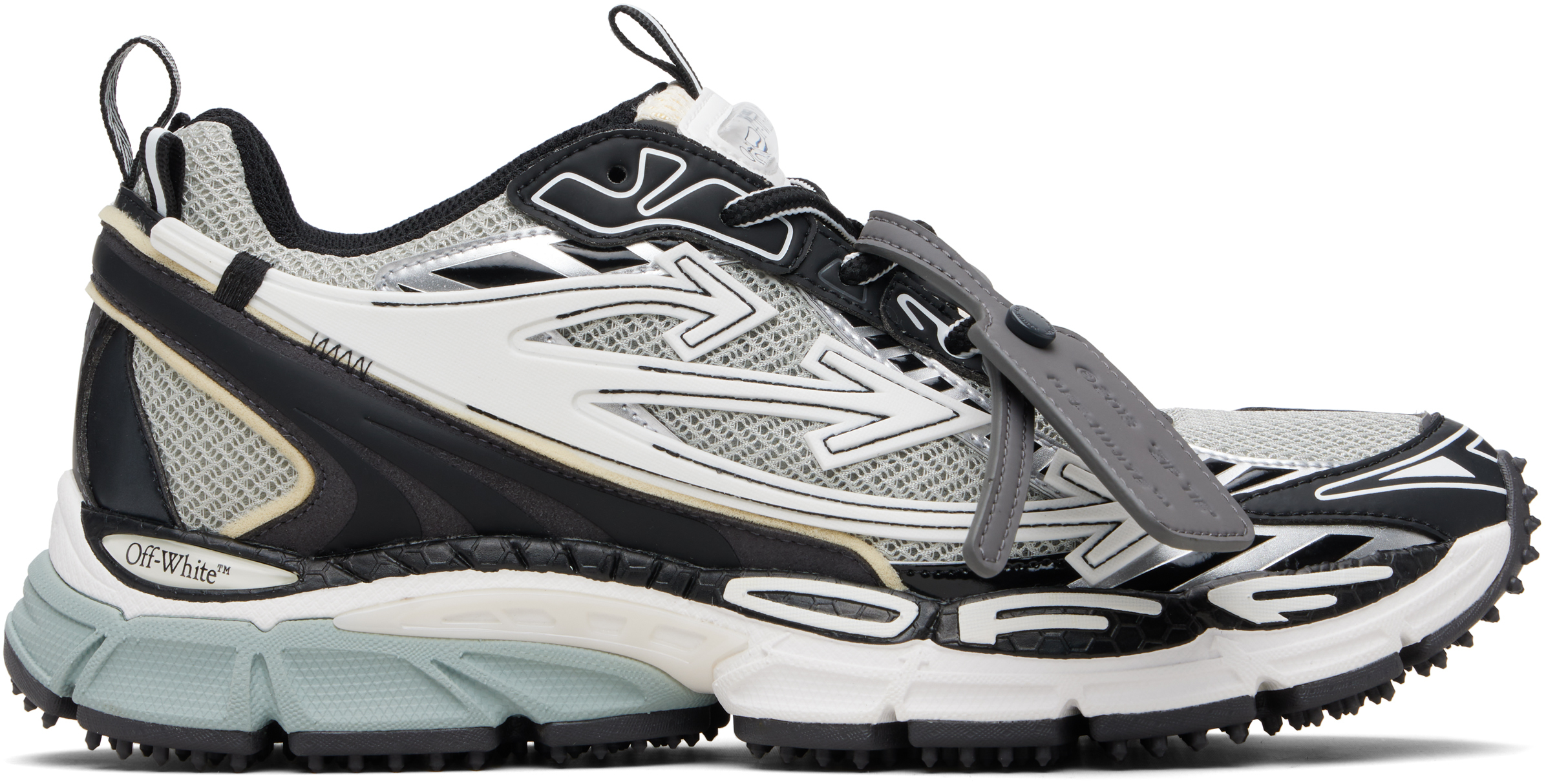 Off-White Gray & Black Be Right Back Sneakers