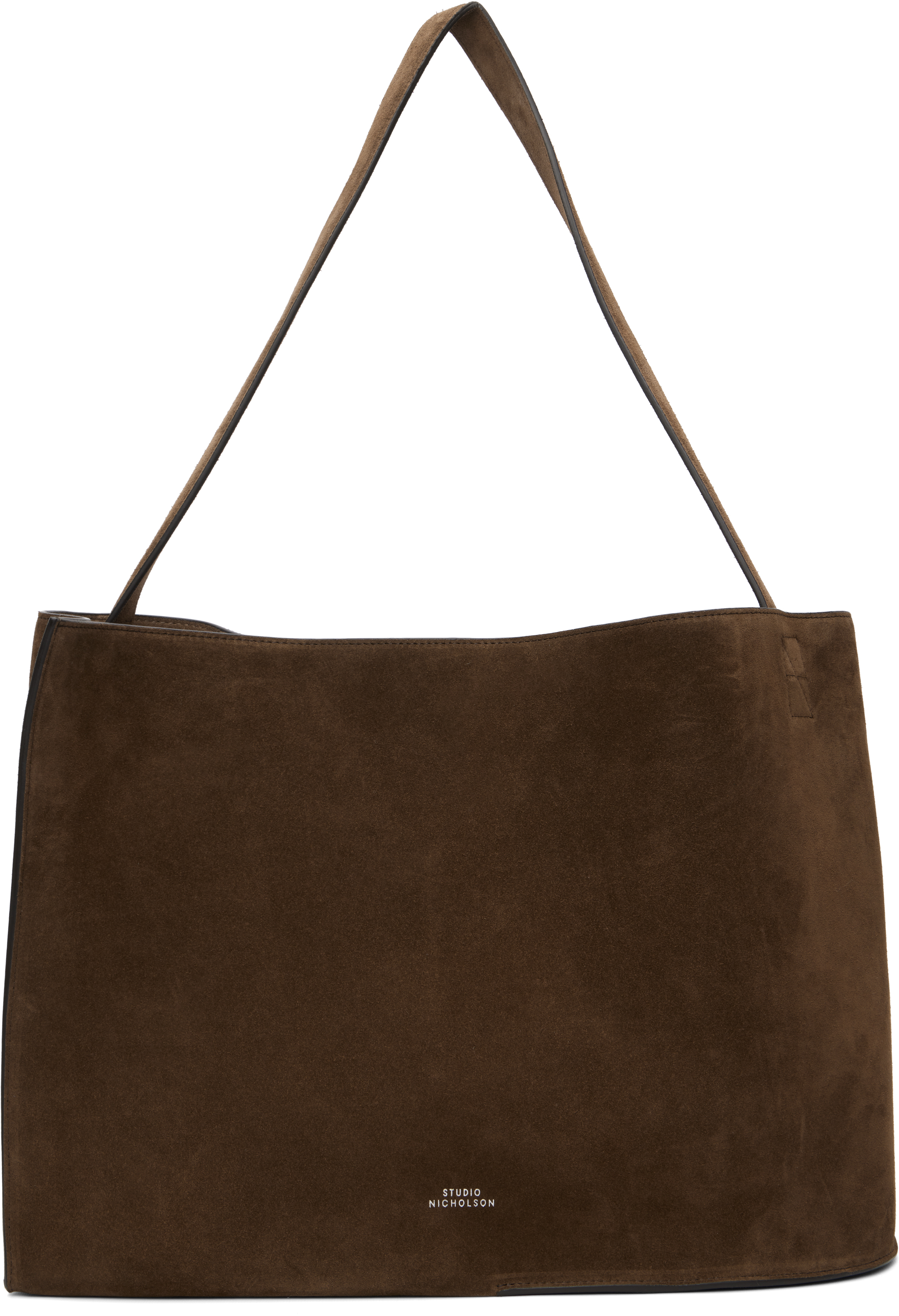 Studio Nicholson Brown Doublet Suede Carryall Tote In Brown