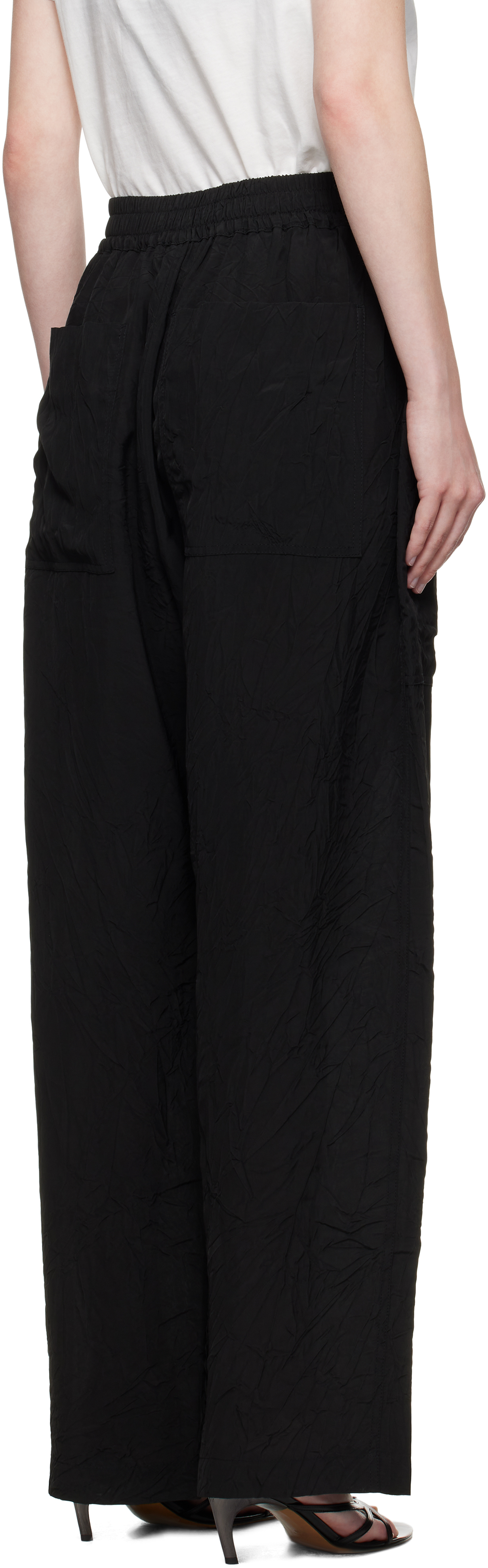 Studio Nicholson Black Capel Trousers In Black