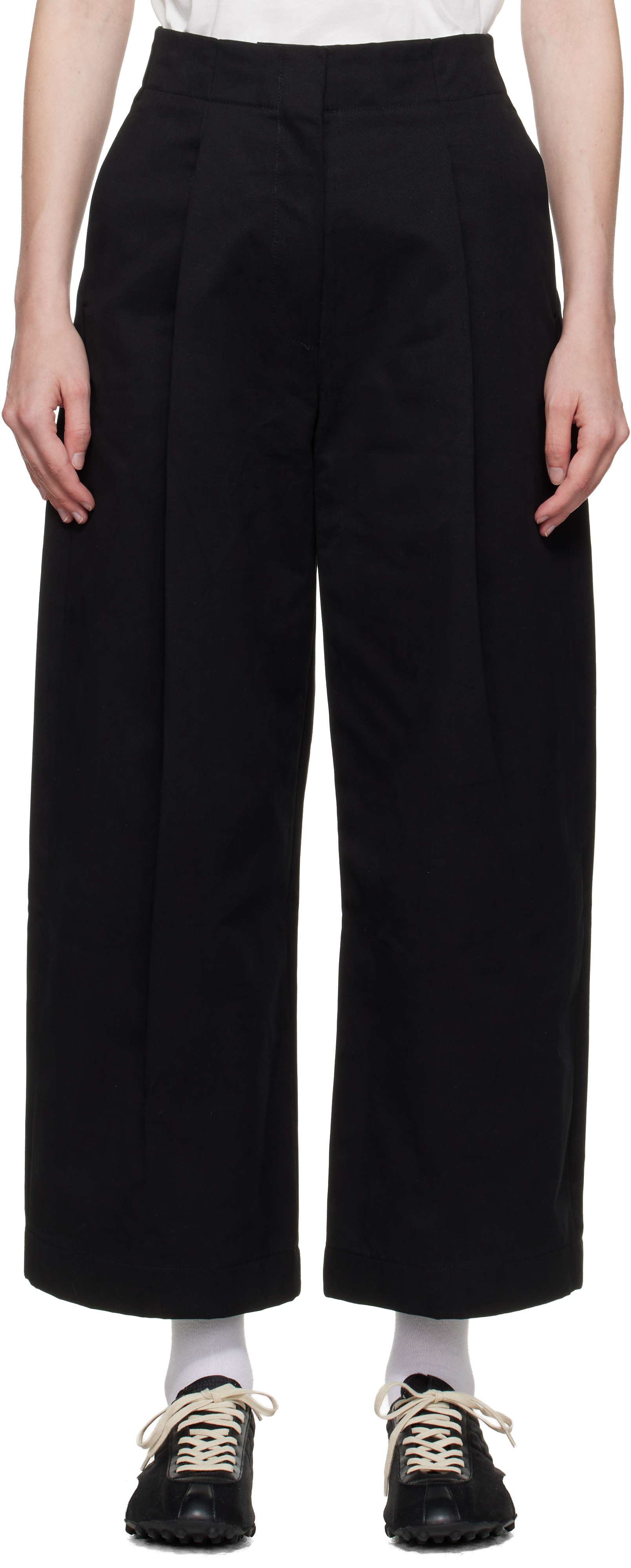 Black Dordoni Volume Trousers by Studio Nicholson on Sale
