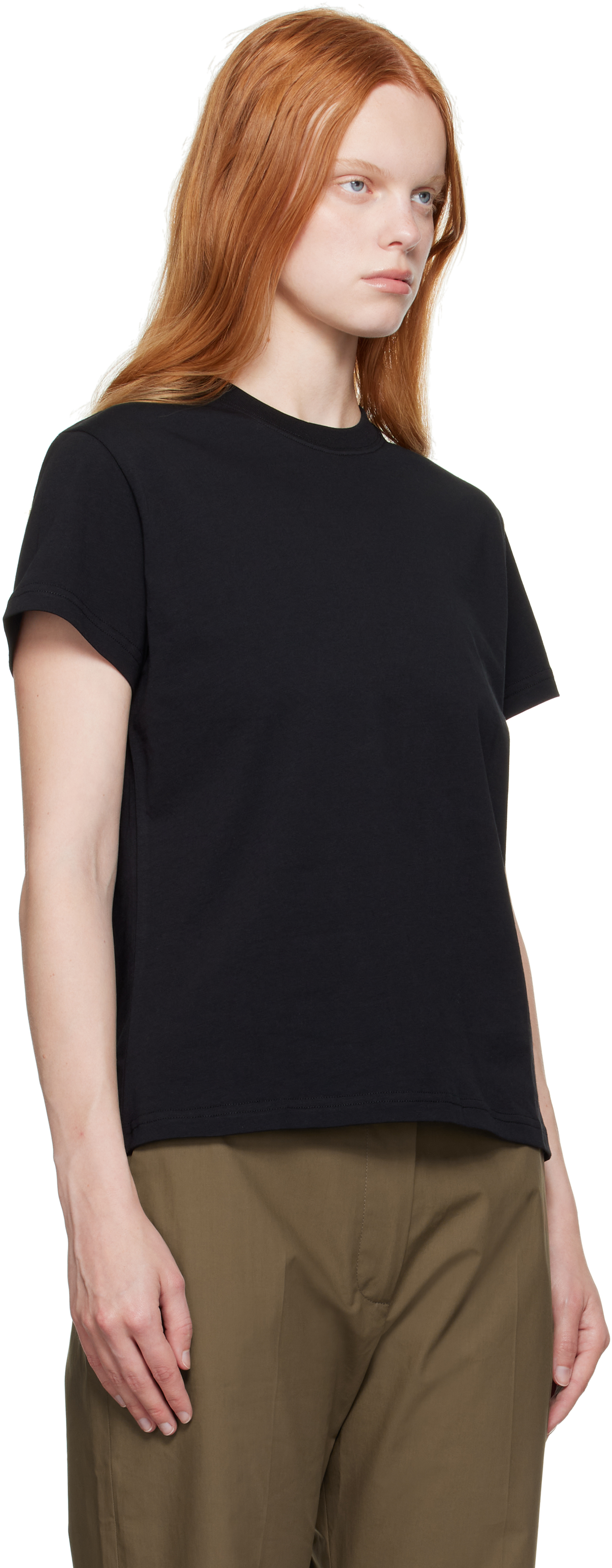 Studio Nicholson Black Marine T-shirt In Black