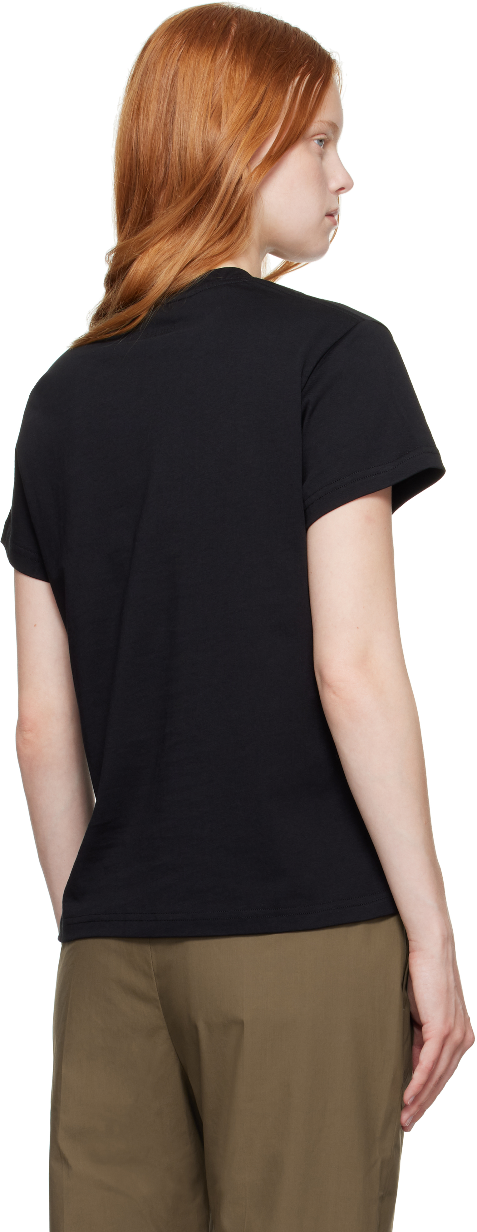 Studio Nicholson Black Marine T-shirt In Black