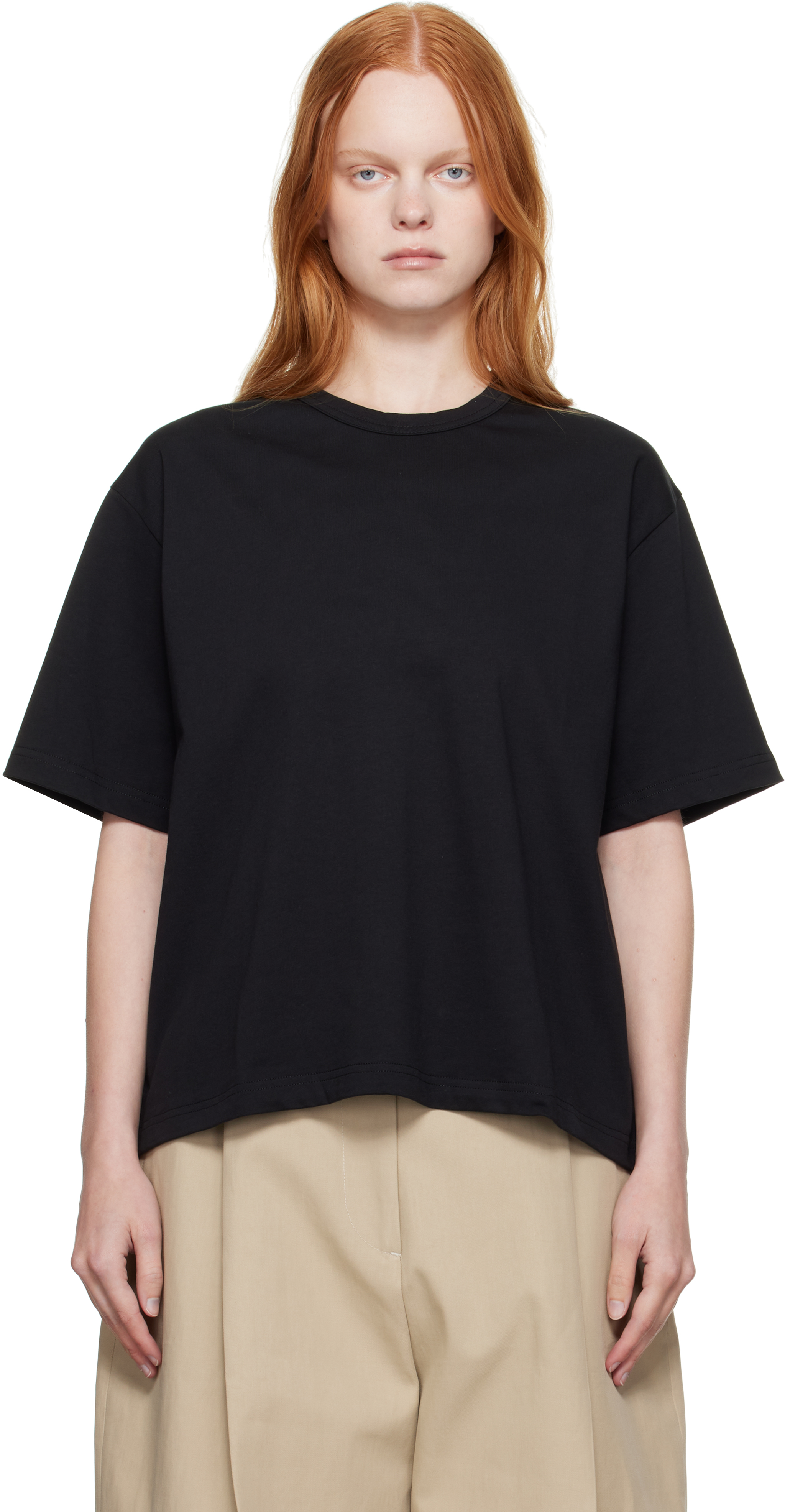 Studio Nicholson Black Lee T-shirt In Black