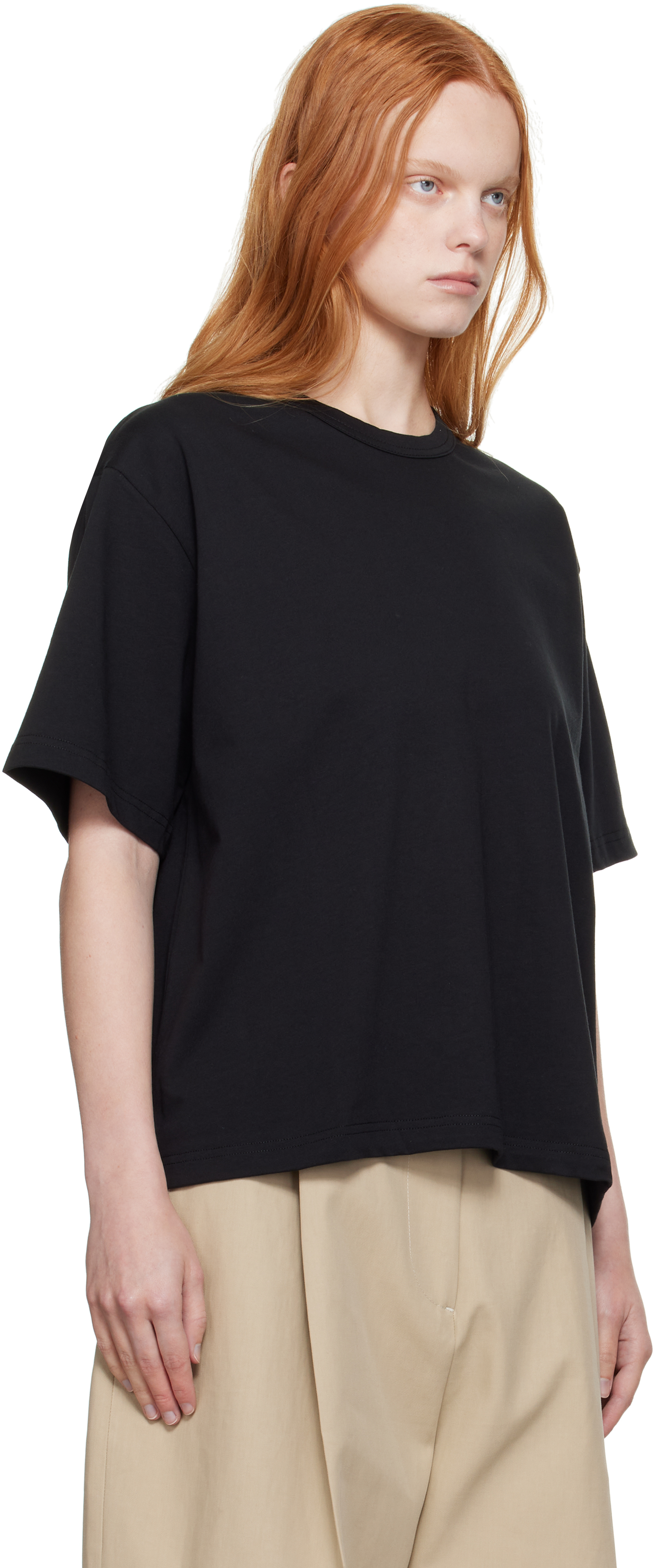 Studio Nicholson Black Lee T-shirt In Black