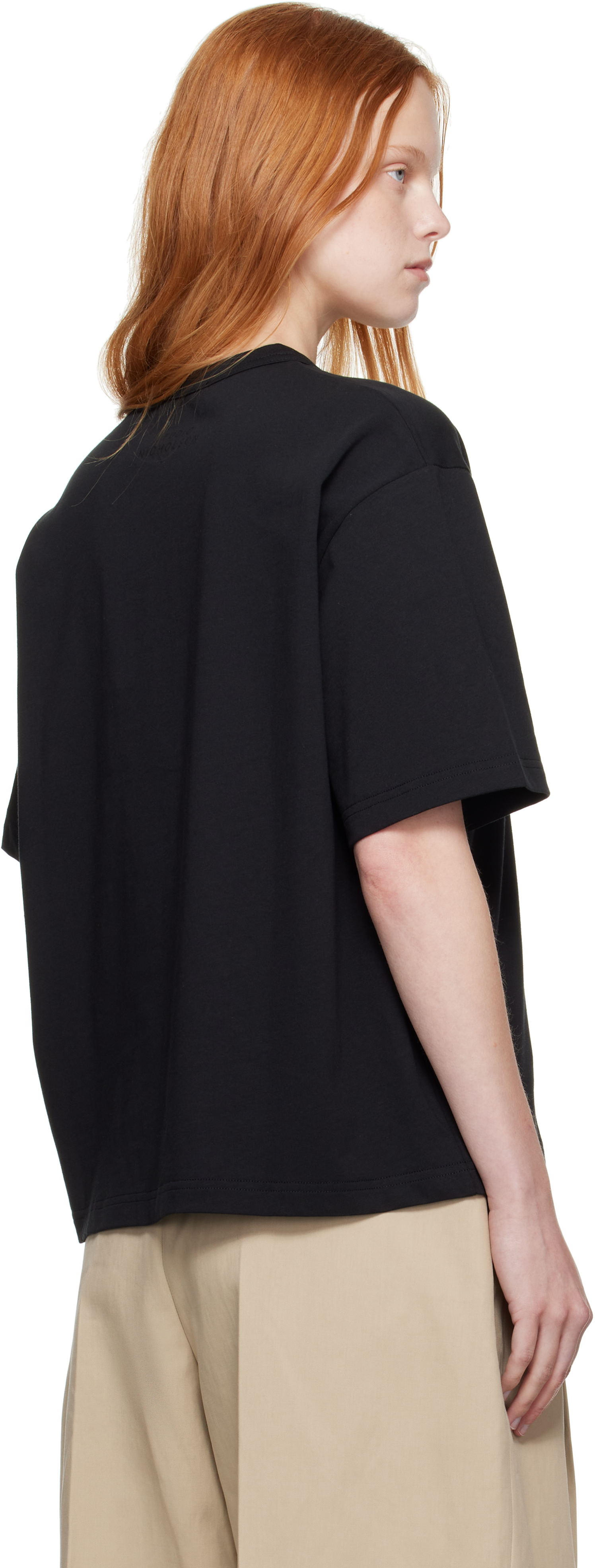 Studio Nicholson Black Lee T-shirt In Black