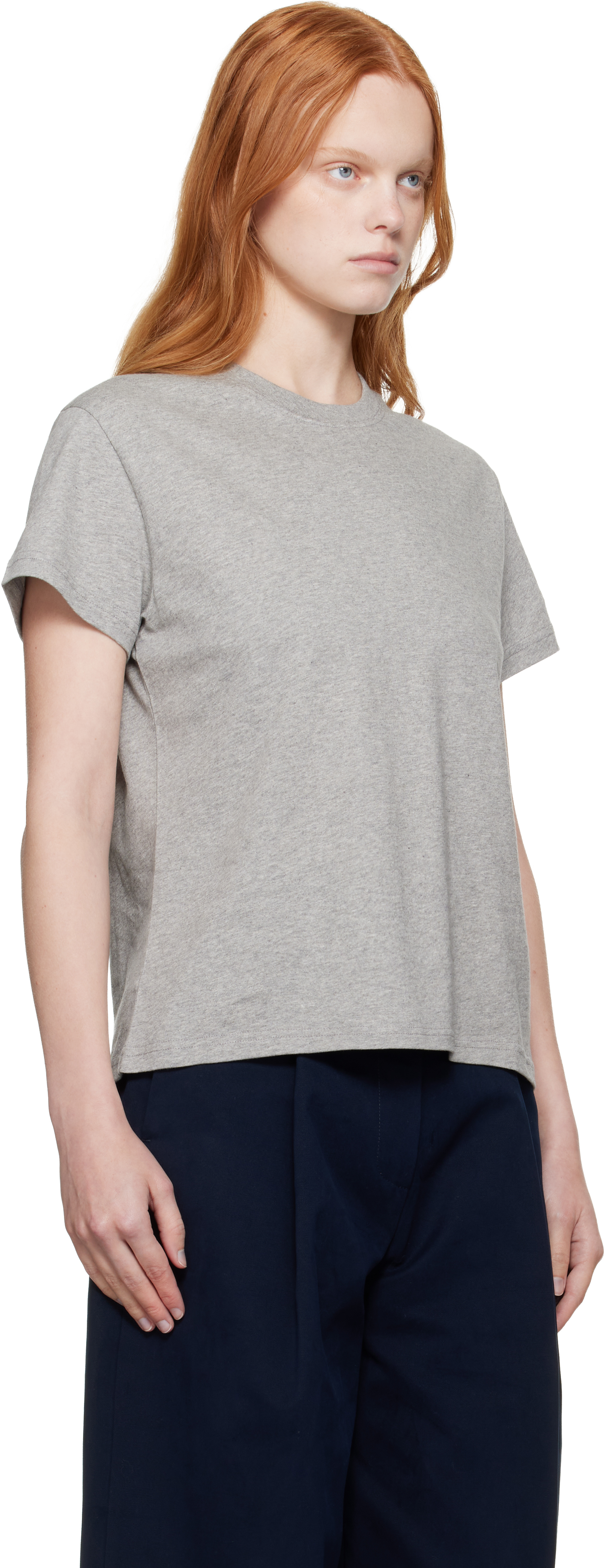 Studio Nicholson Gray Marine T-shirt In Gray