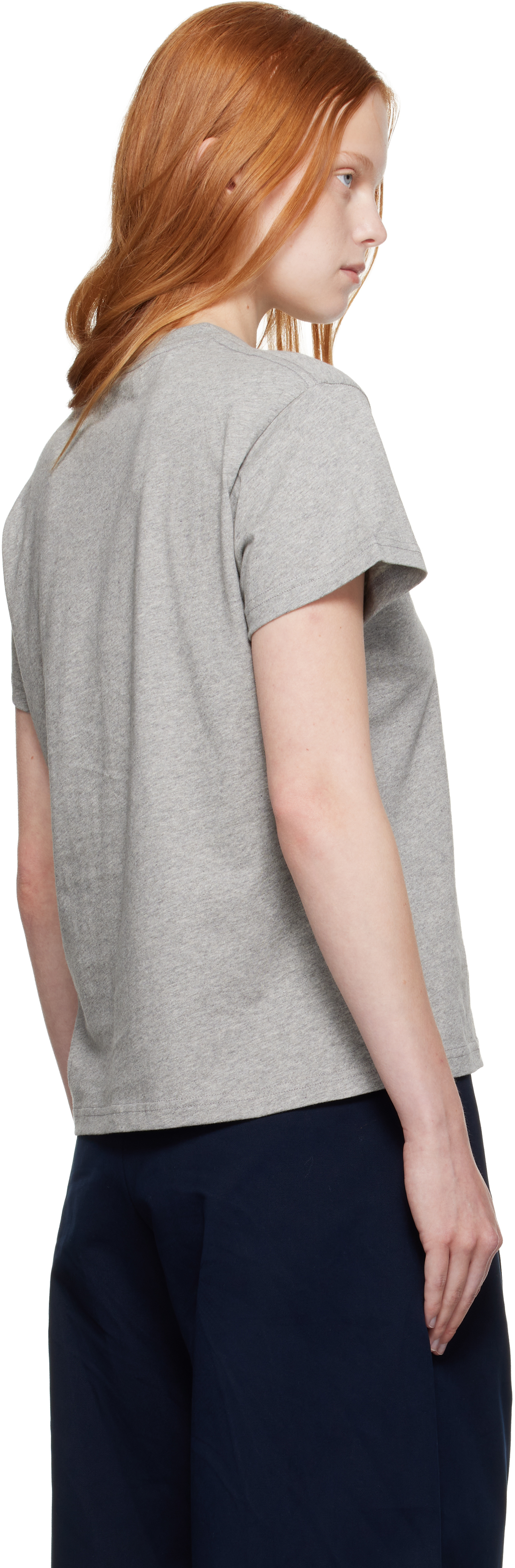 Studio Nicholson Gray Marine T-shirt In Gray