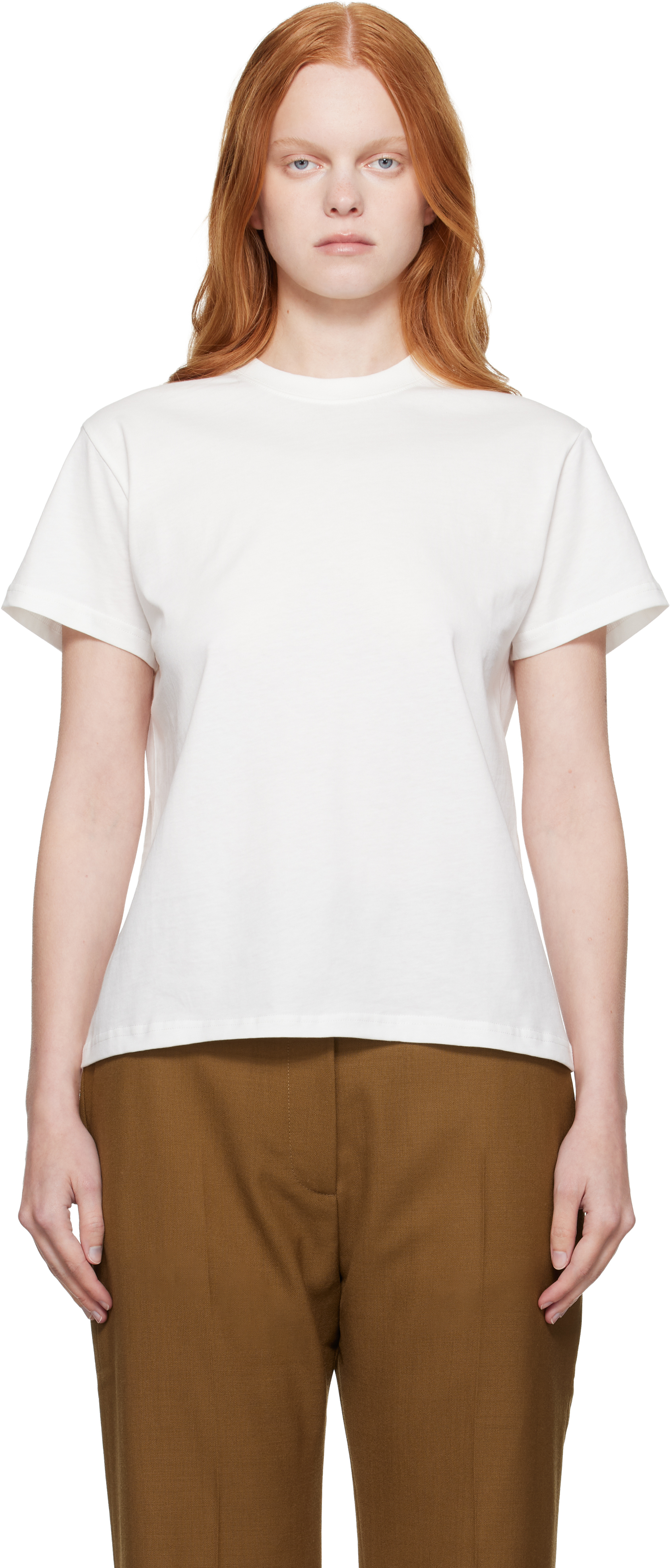 Studio Nicholson Off-white Marine T-shirt In White