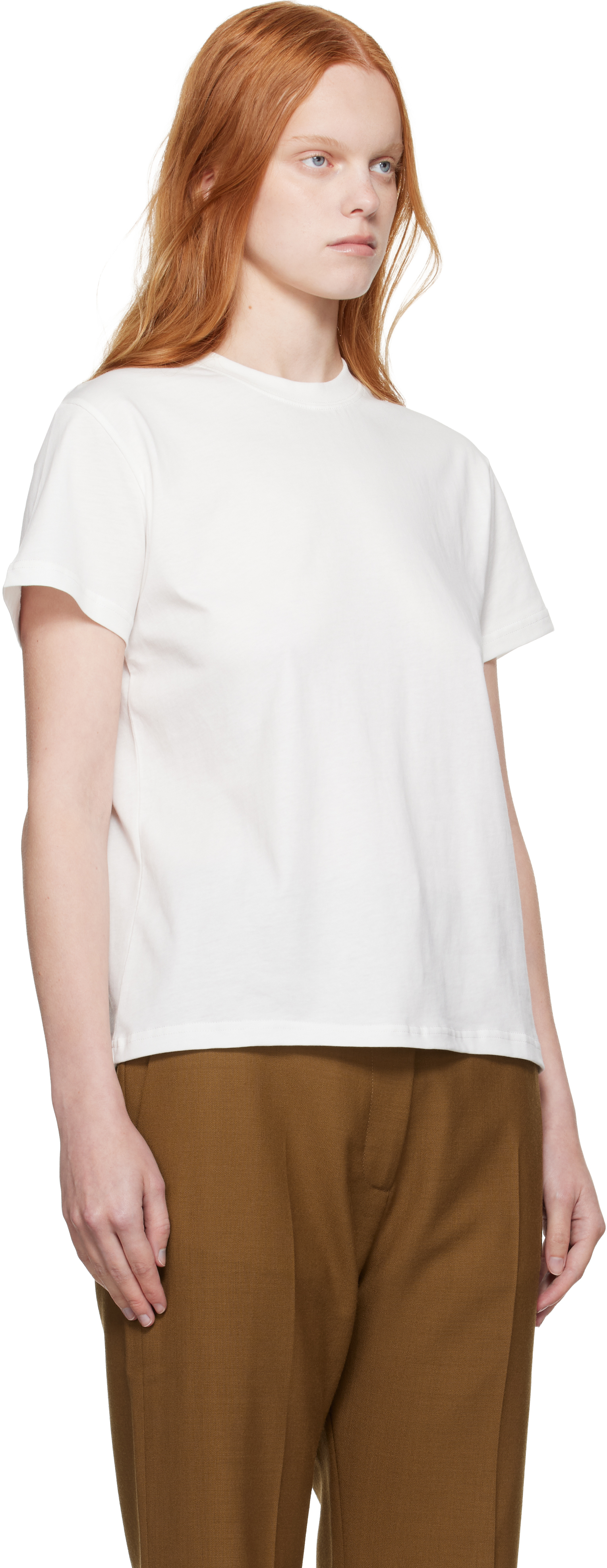 Studio Nicholson Off-white Marine T-shirt In White