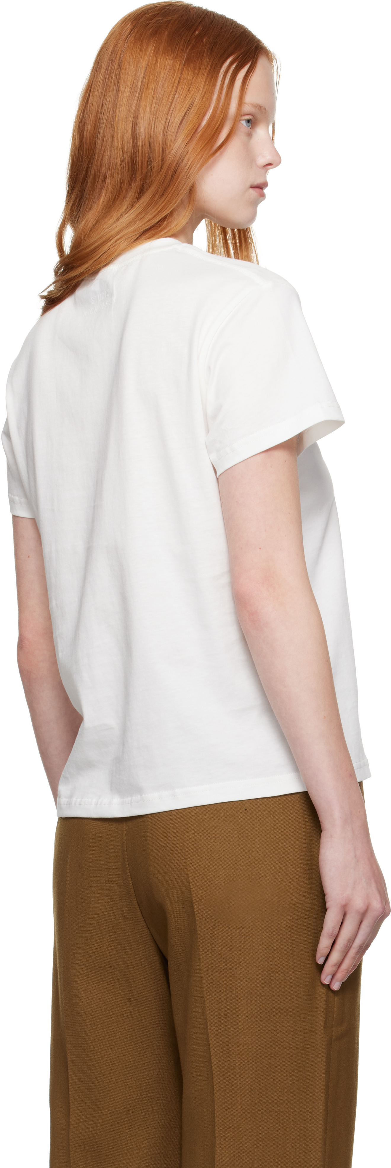 Studio Nicholson Off-white Marine T-shirt In White