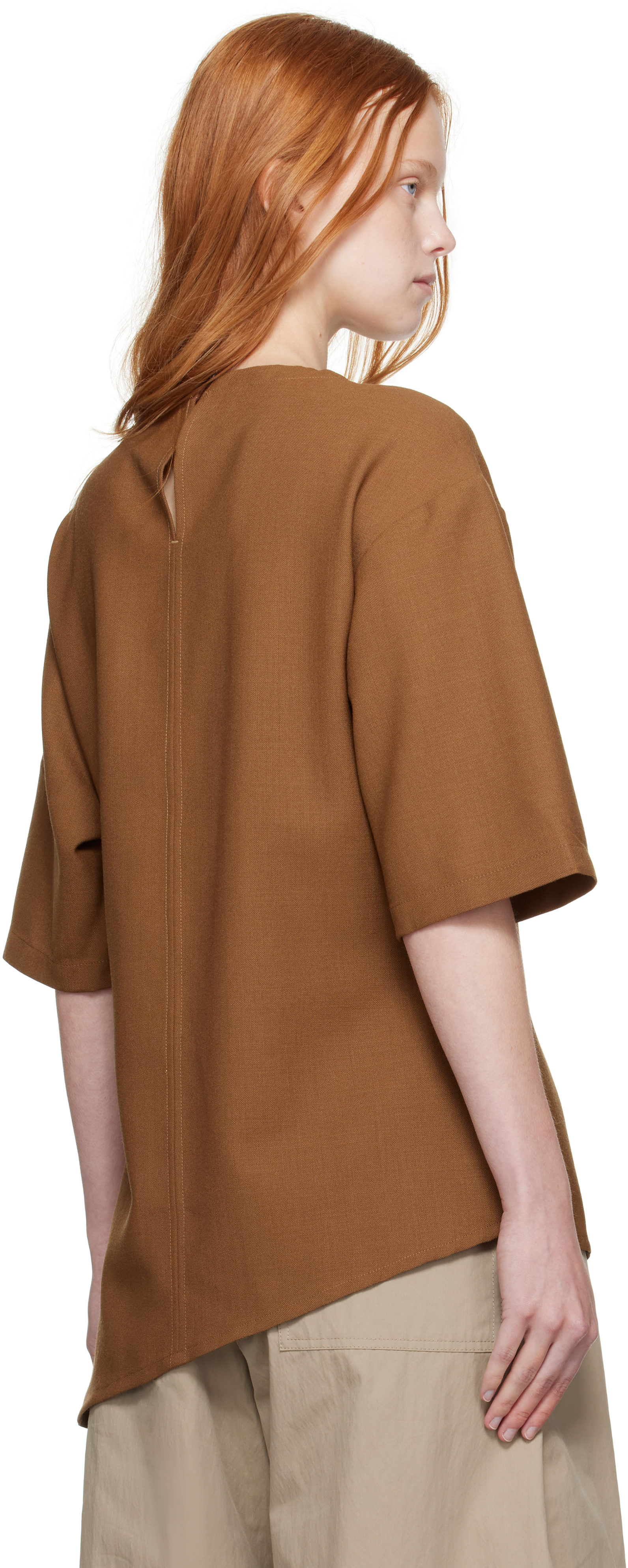 Studio Nicholson Vichy Top In Brown