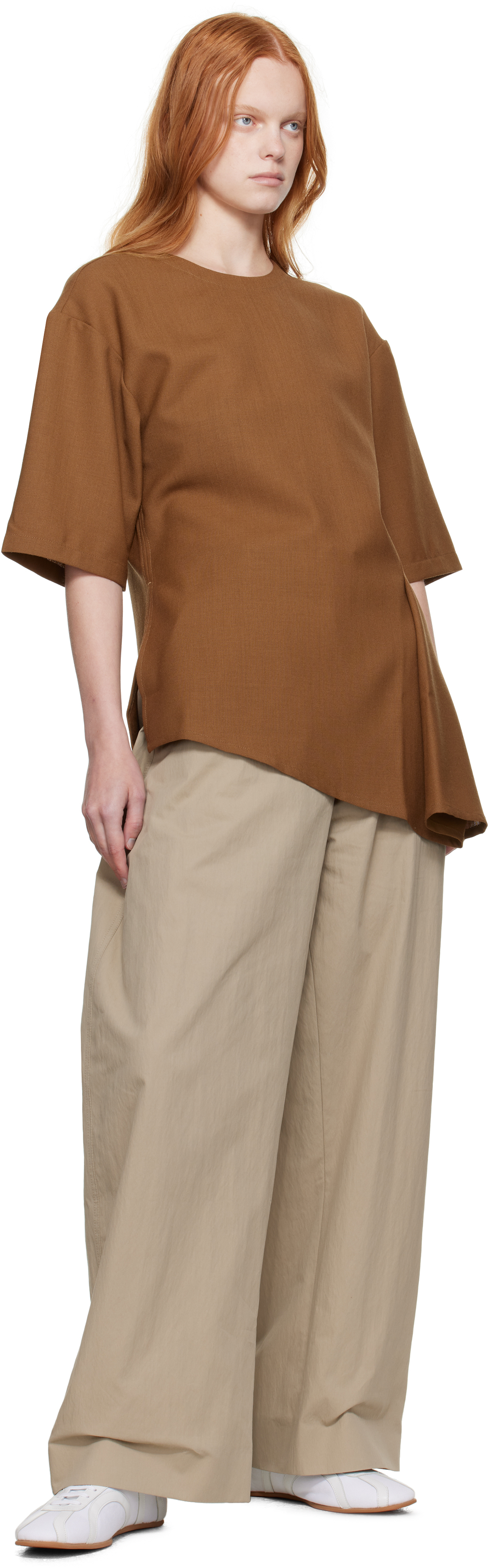Studio Nicholson Vichy Top In Brown