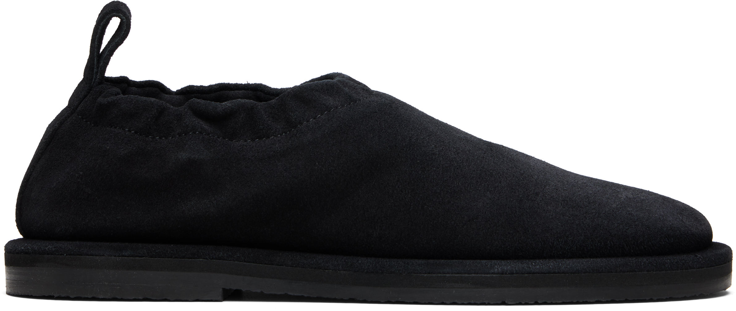 Studio Nicholson Black Korine Suede Slippers